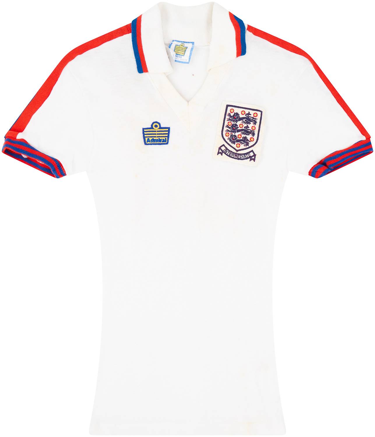 1980 England U-21 Match Worn Home Shirt #10 (Owen) v Scotland