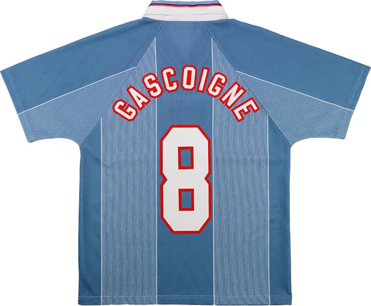 1996-97 England Away Shirt Gascoigne #8 - 6/10 - (XXL)