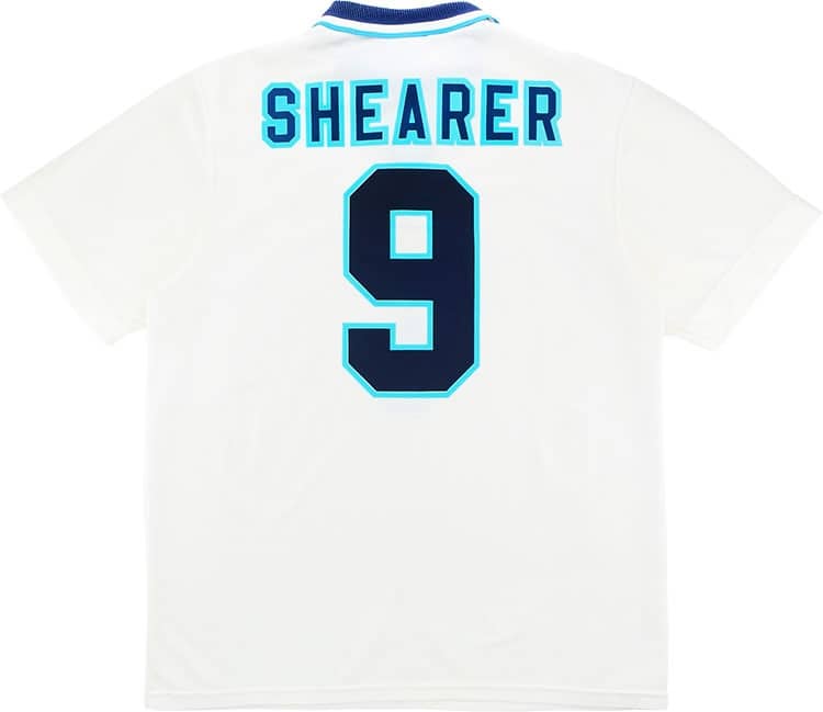 1995-97 England Home Shirt Shearer #9 - 6/10 - (L)