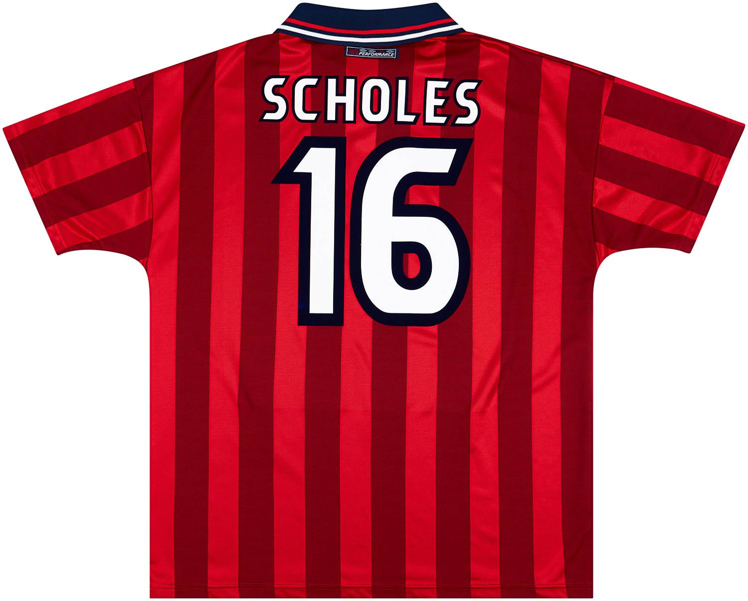 1997-99 England Away Shirt Scholes #16 - 8/10 - (XL)