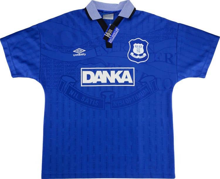 1995-97 Everton Home Shirt Y