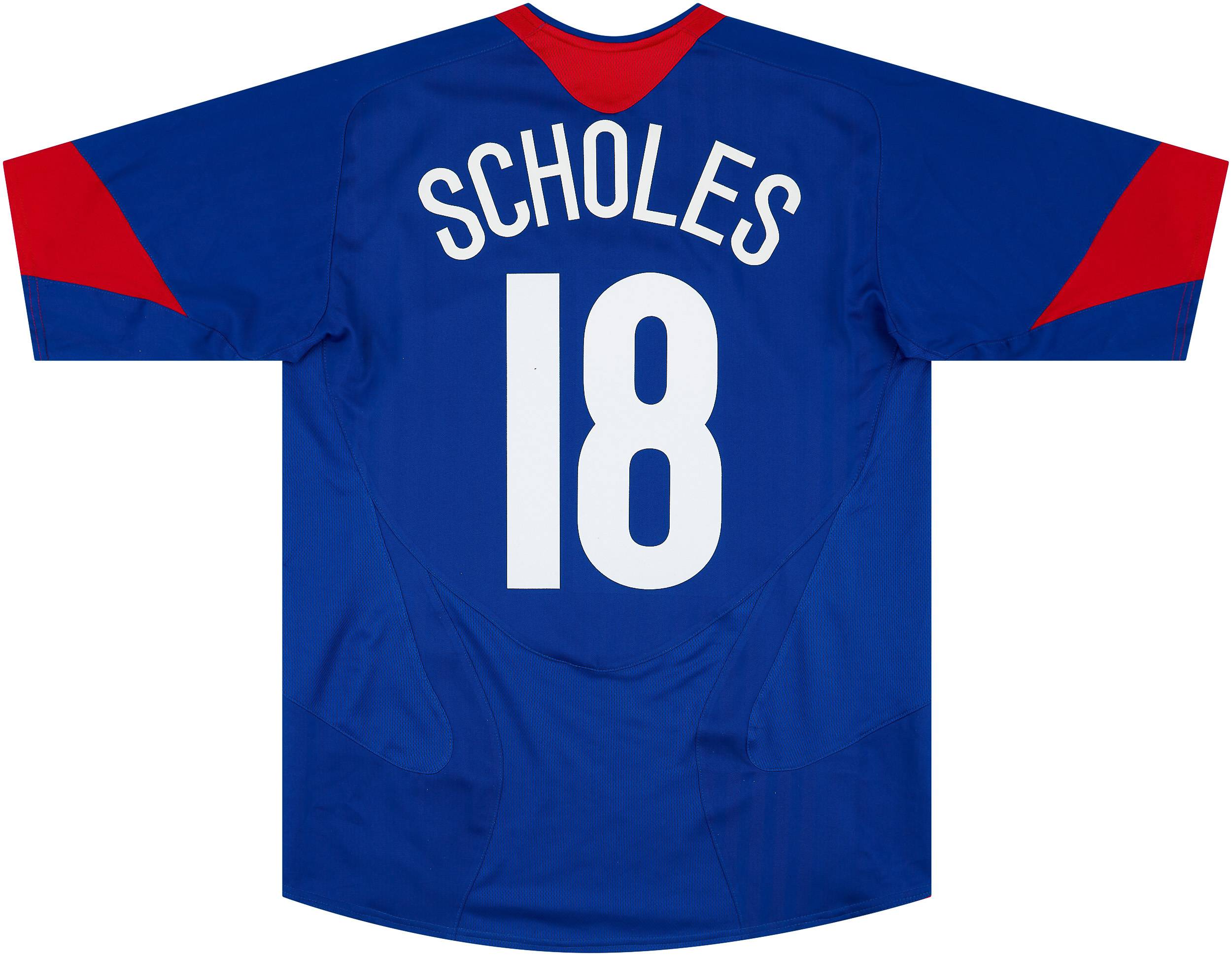 2005-06 Manchester United Away Shirt Scholes #18 - 8/10 - (XL)