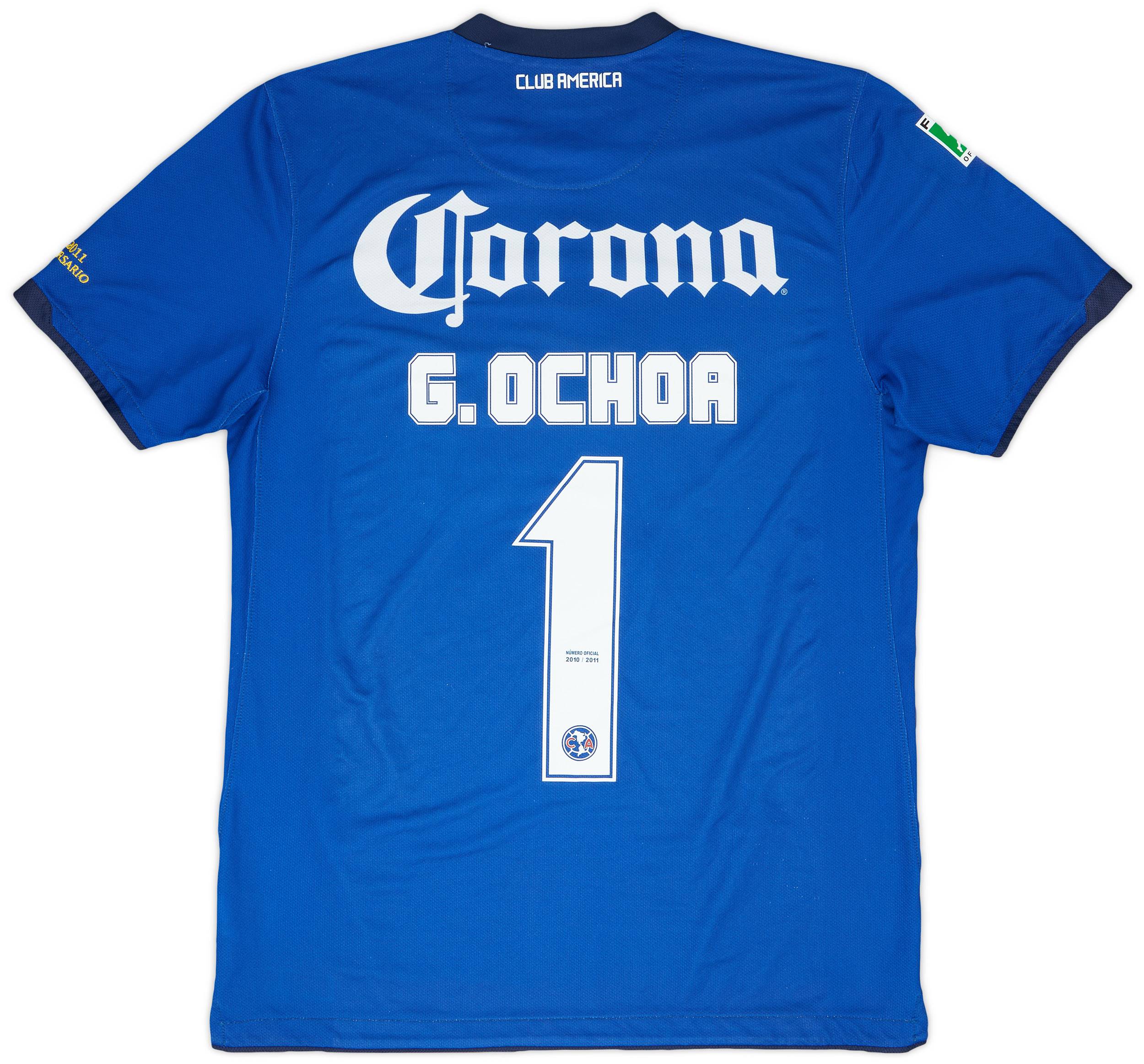 2010-11 Club America GK S/S Shirt G. Ochoa #1 - 9/10 - (L)