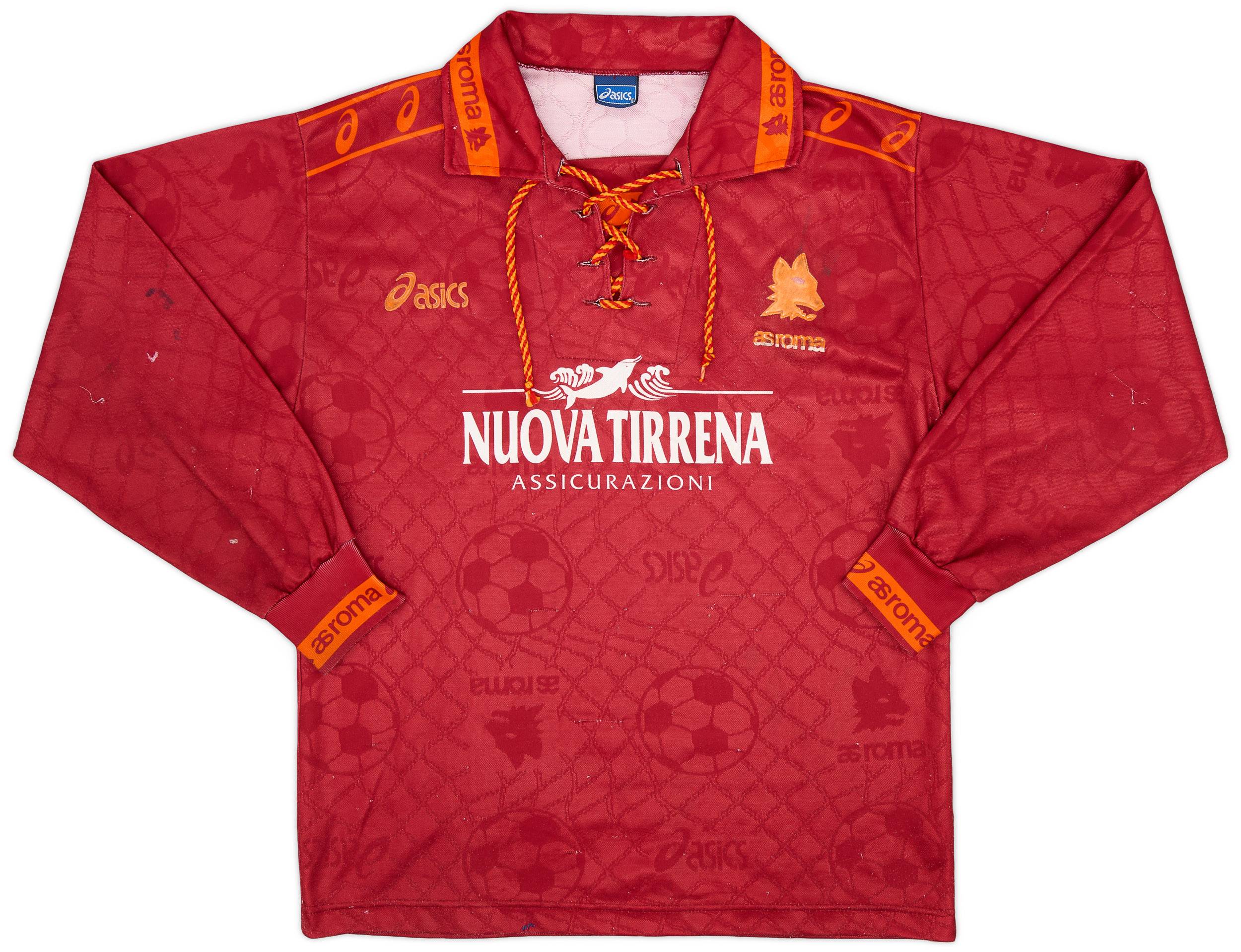 1994-95 Roma Home L/S Shirt - 7/10 - (M)