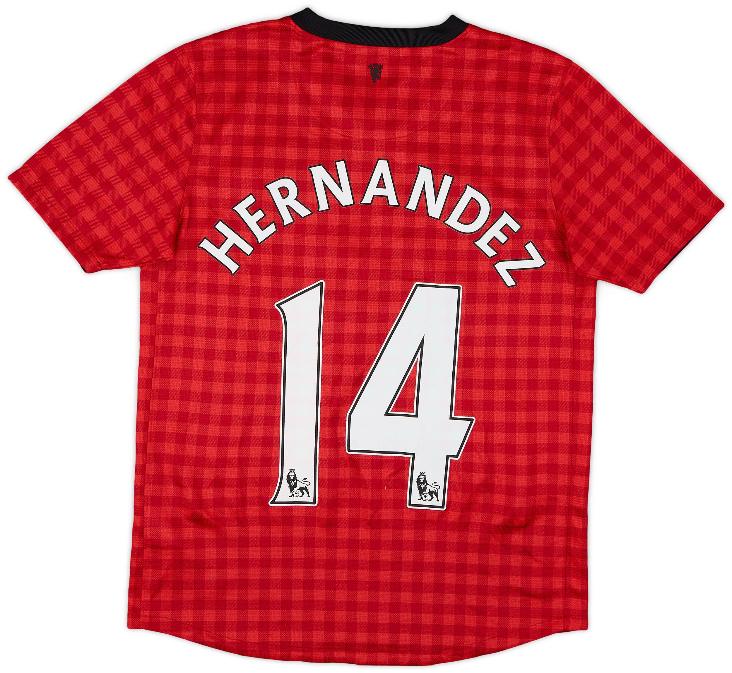 2012-13 Manchester United Home Shirt Hernandez #14 - 9/10 - (L.Boys)
