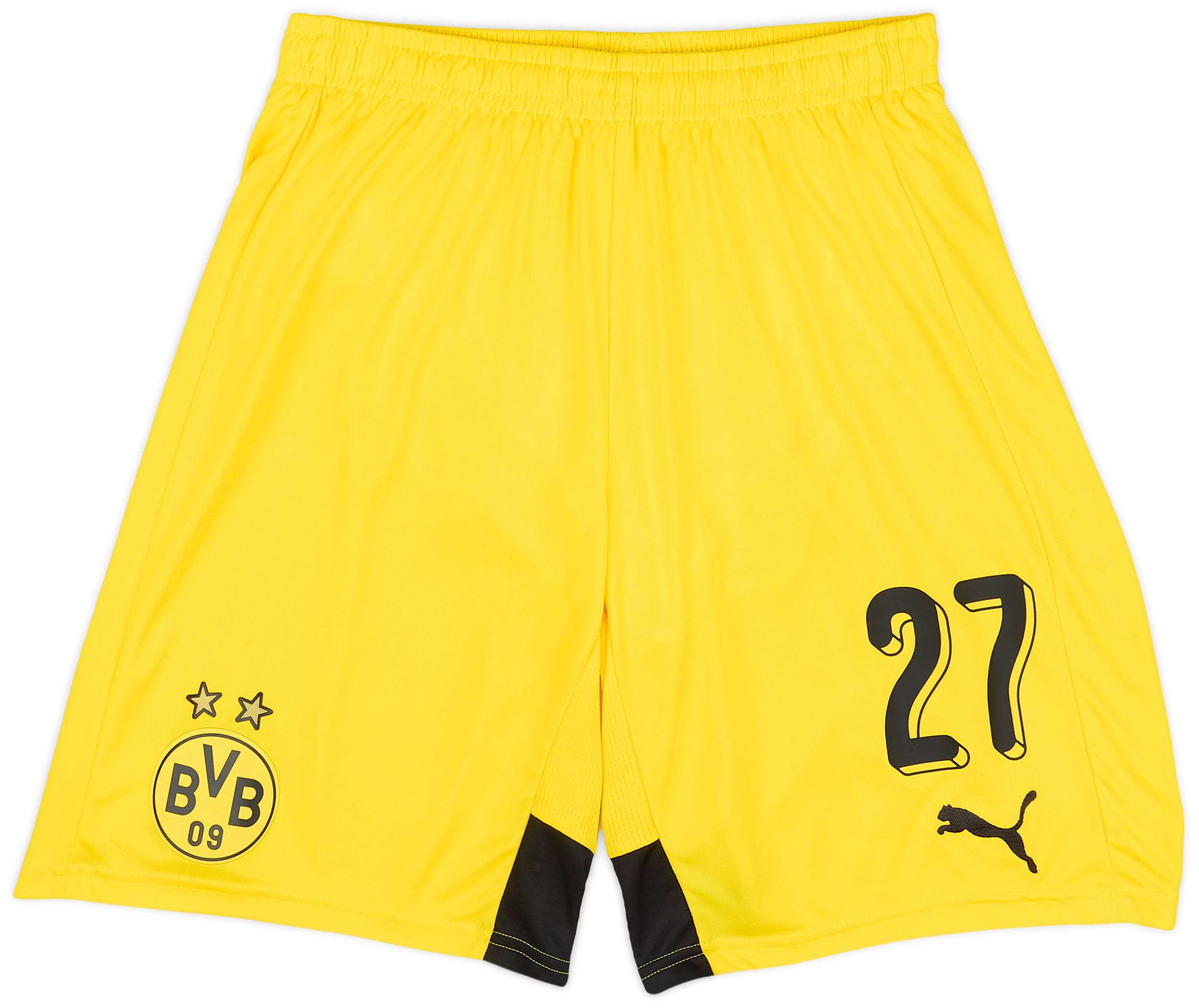 2015-16 Borussia Dortmund Player Issue Home Shorts #27 (Castro) - As New - (M)