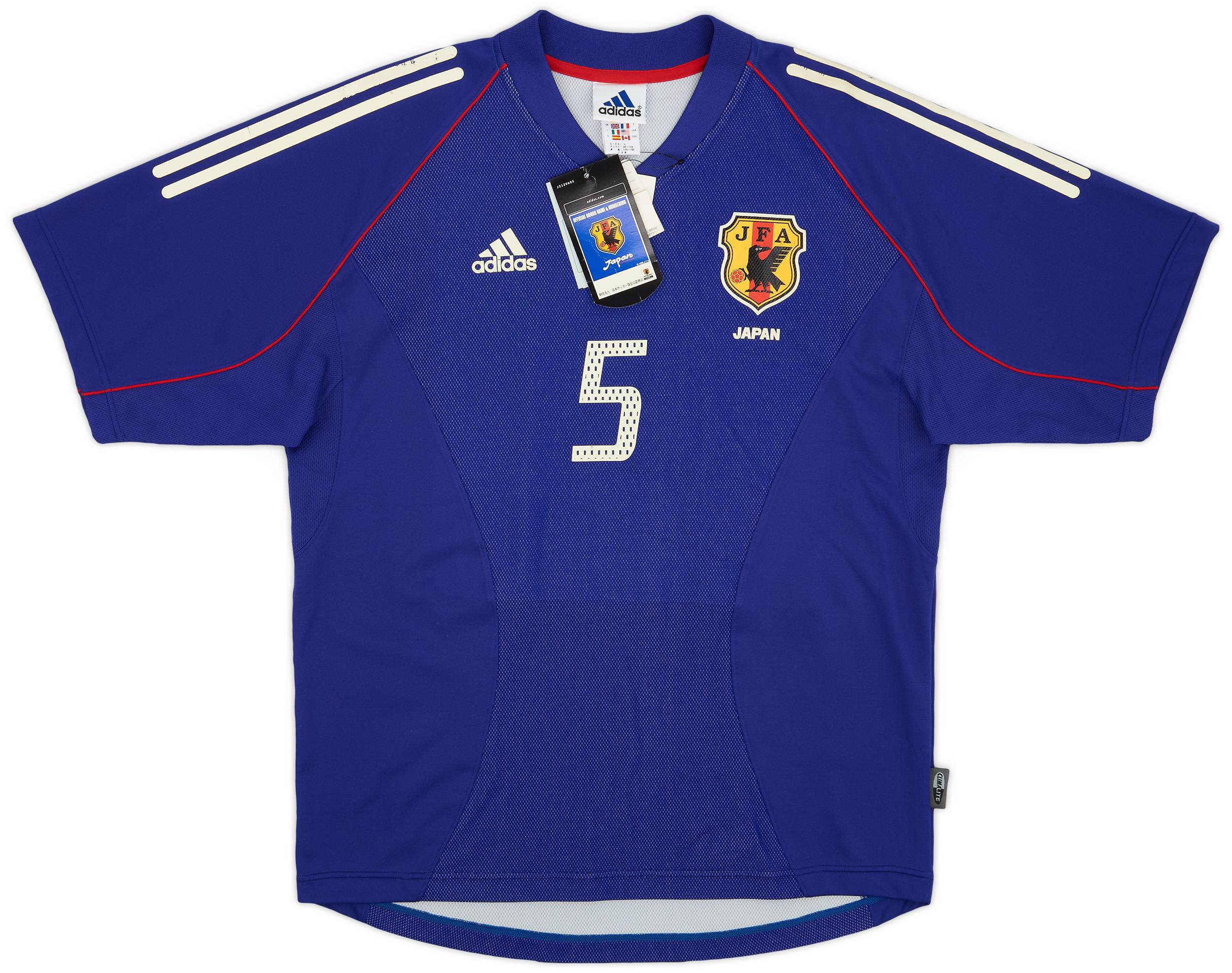 adidas 日本代表 INAMOTO 5番 シャツ 2002-04 Japan Home Shirt Inamoto #5 (L)