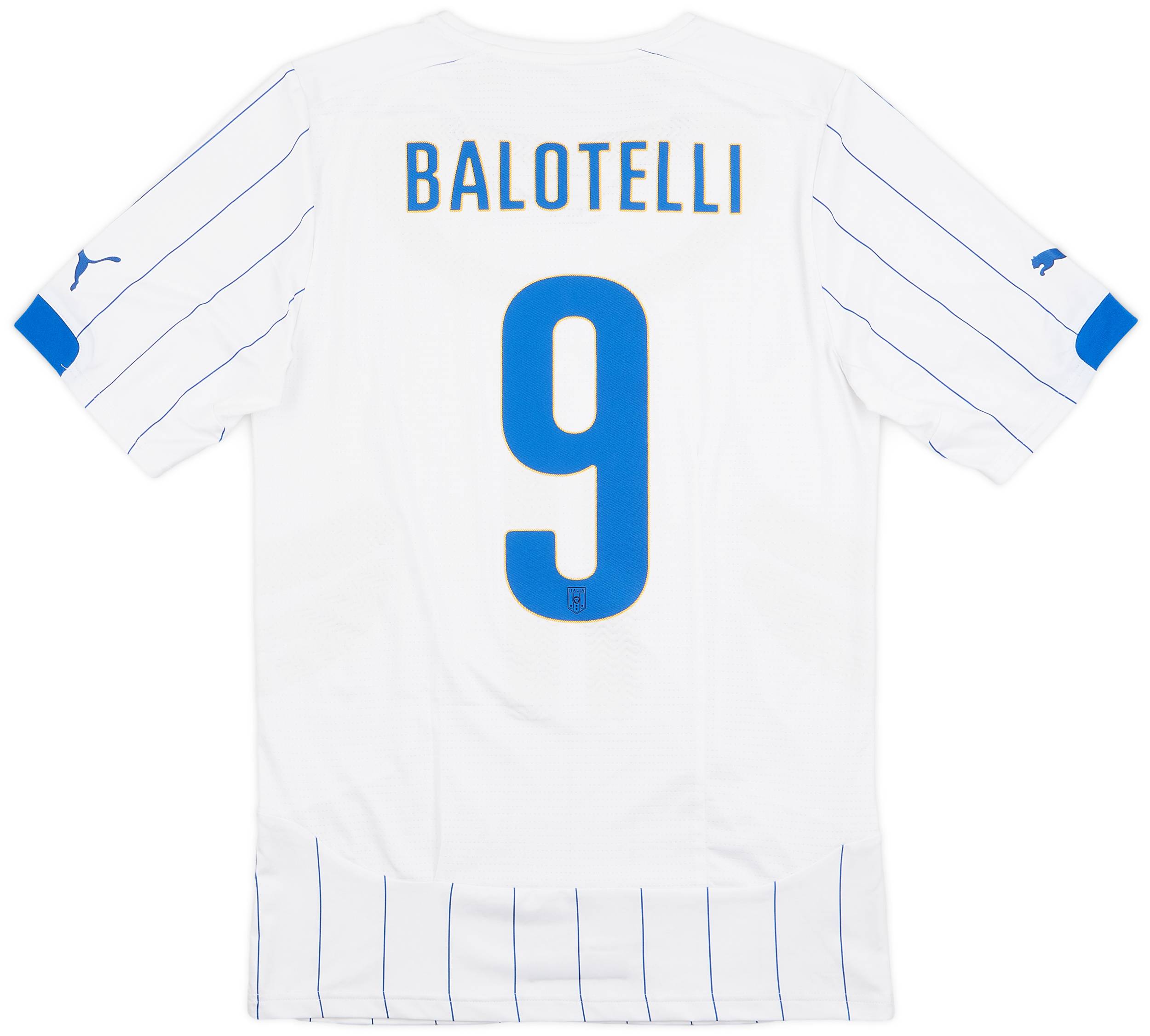 2014-15 Italy Player Issue Away Shirt Balotelli #9 - 10/10 - (XXL)