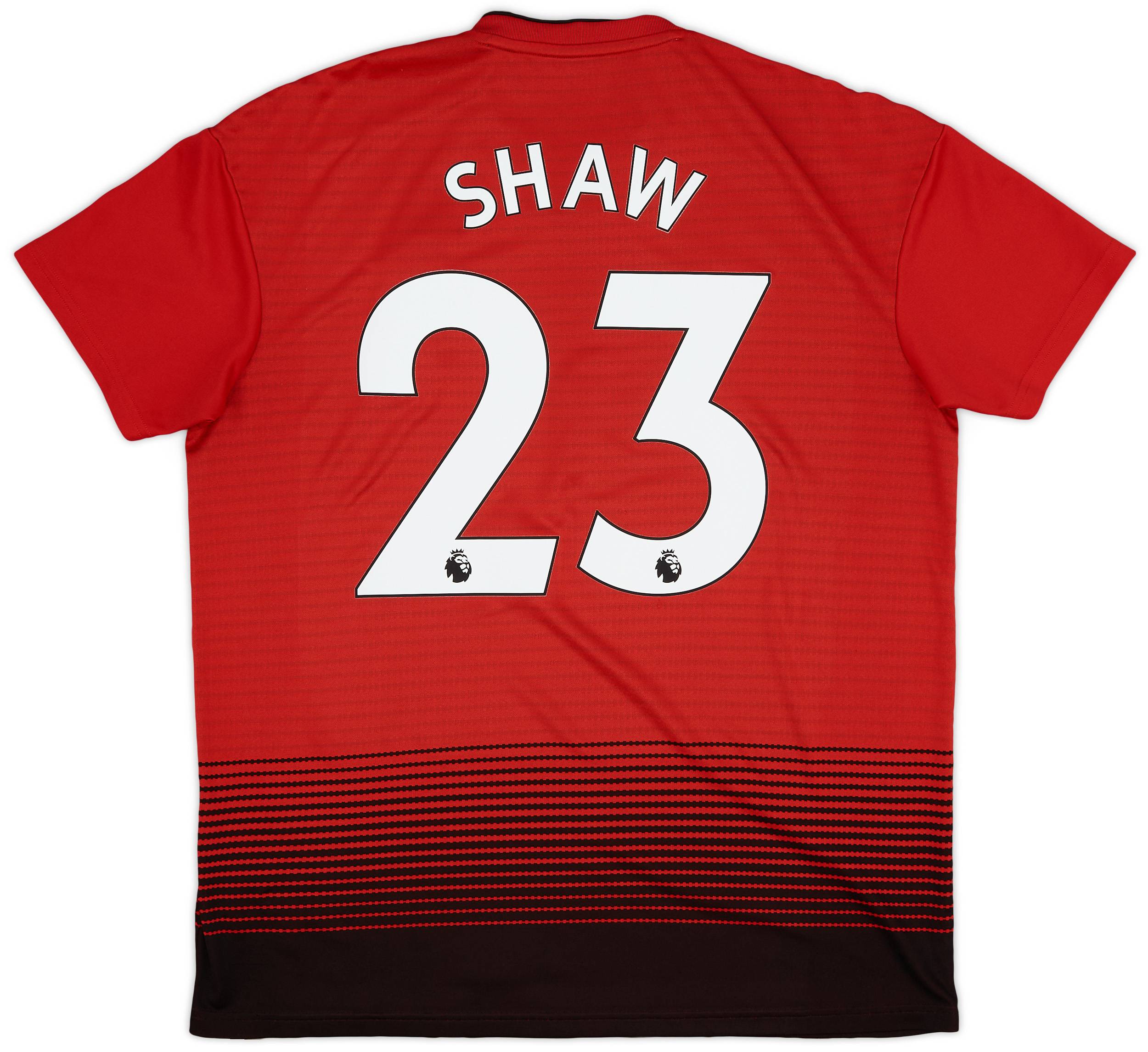 2018-19 Manchester United Home Shirt Shaw #23 - 9/10 - (L)