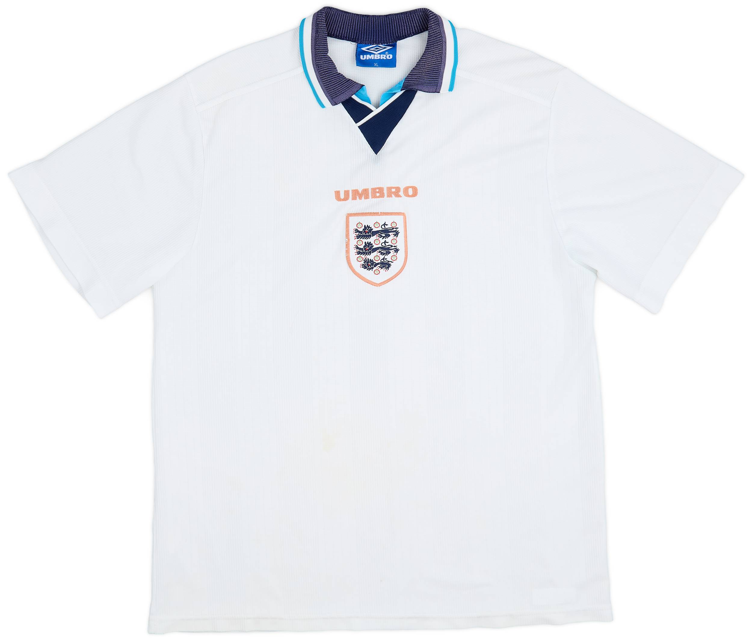 1995-97 England Home Shirt - 4/10 - (XL)