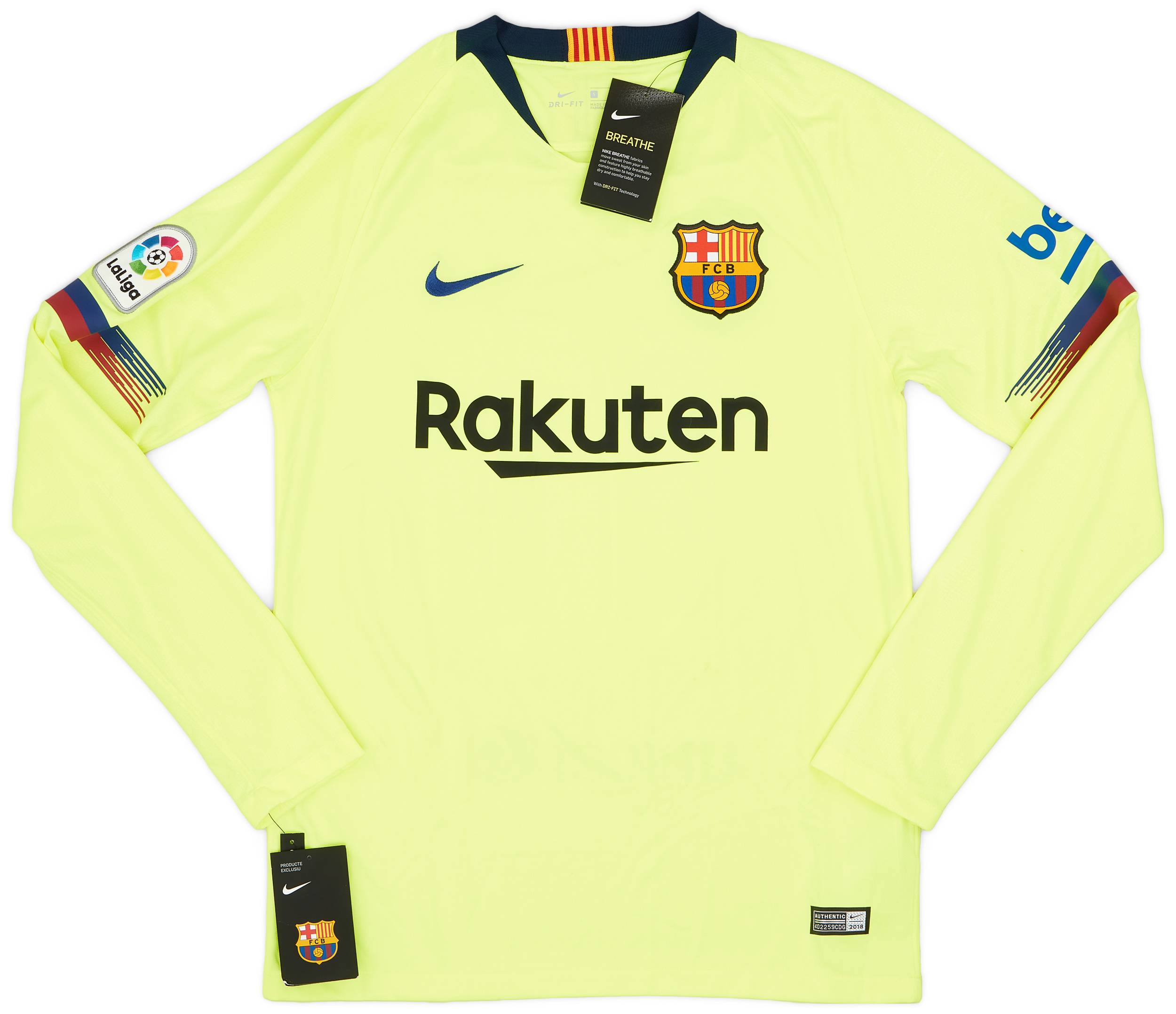Full Sleeve Barca Jersey 2018 Barcelona 2017 2018 Away Shirt (Very