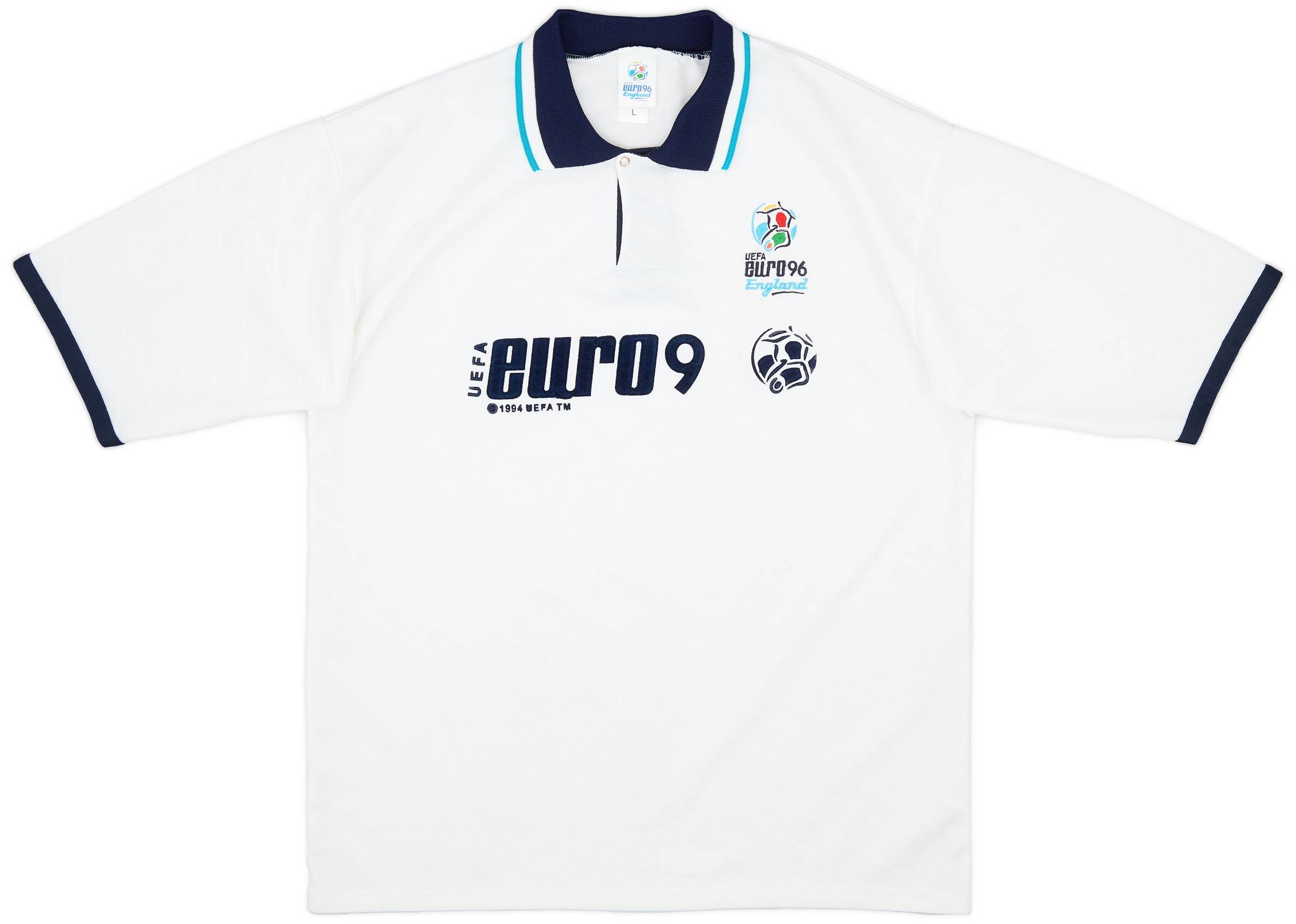 1996 England 'Euro 96' Training Shirt - 8/10 - (L)