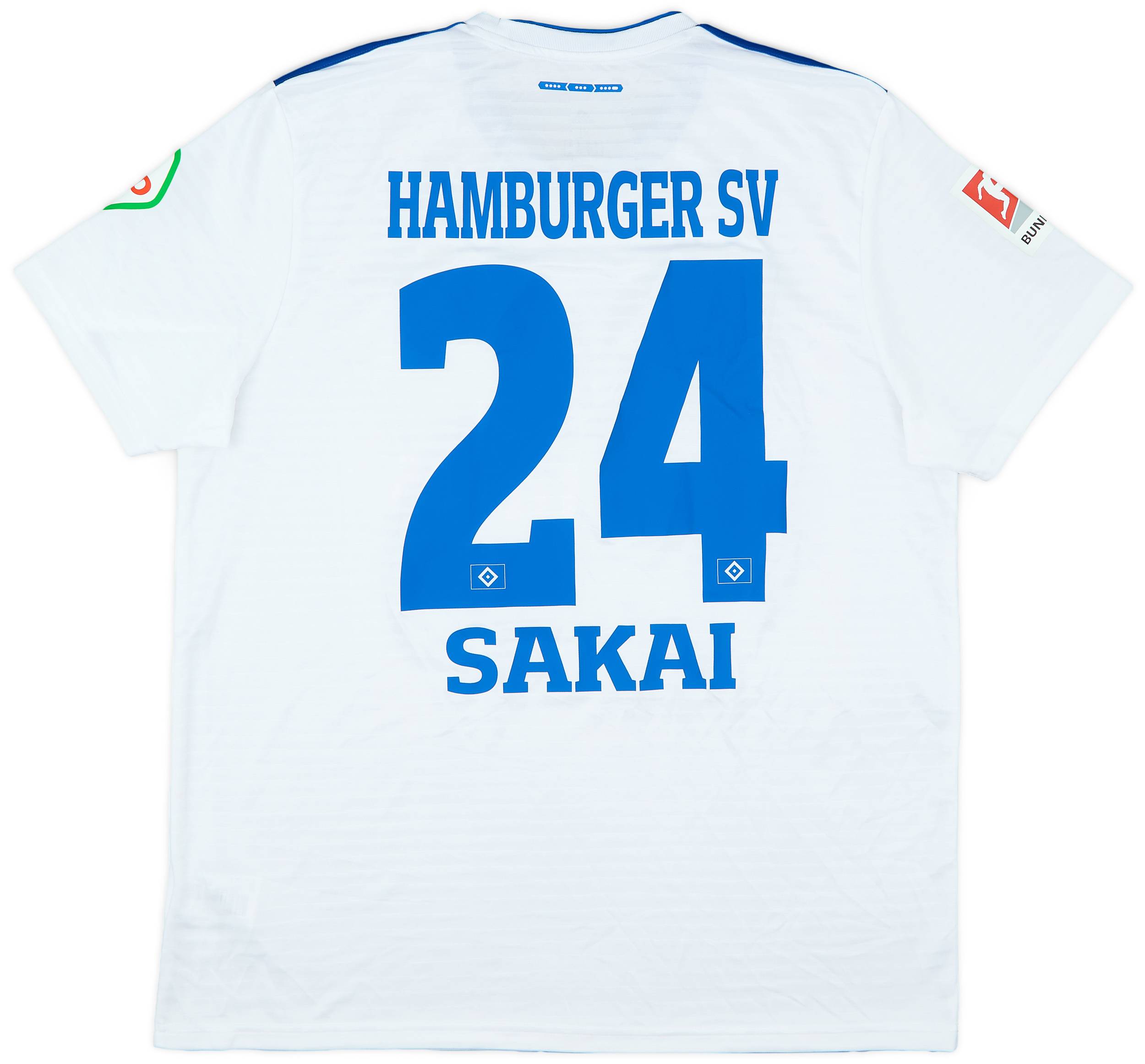 2018-19 Hamburger SV Home Shirt Sakai #24 - 9/10 - (XL)