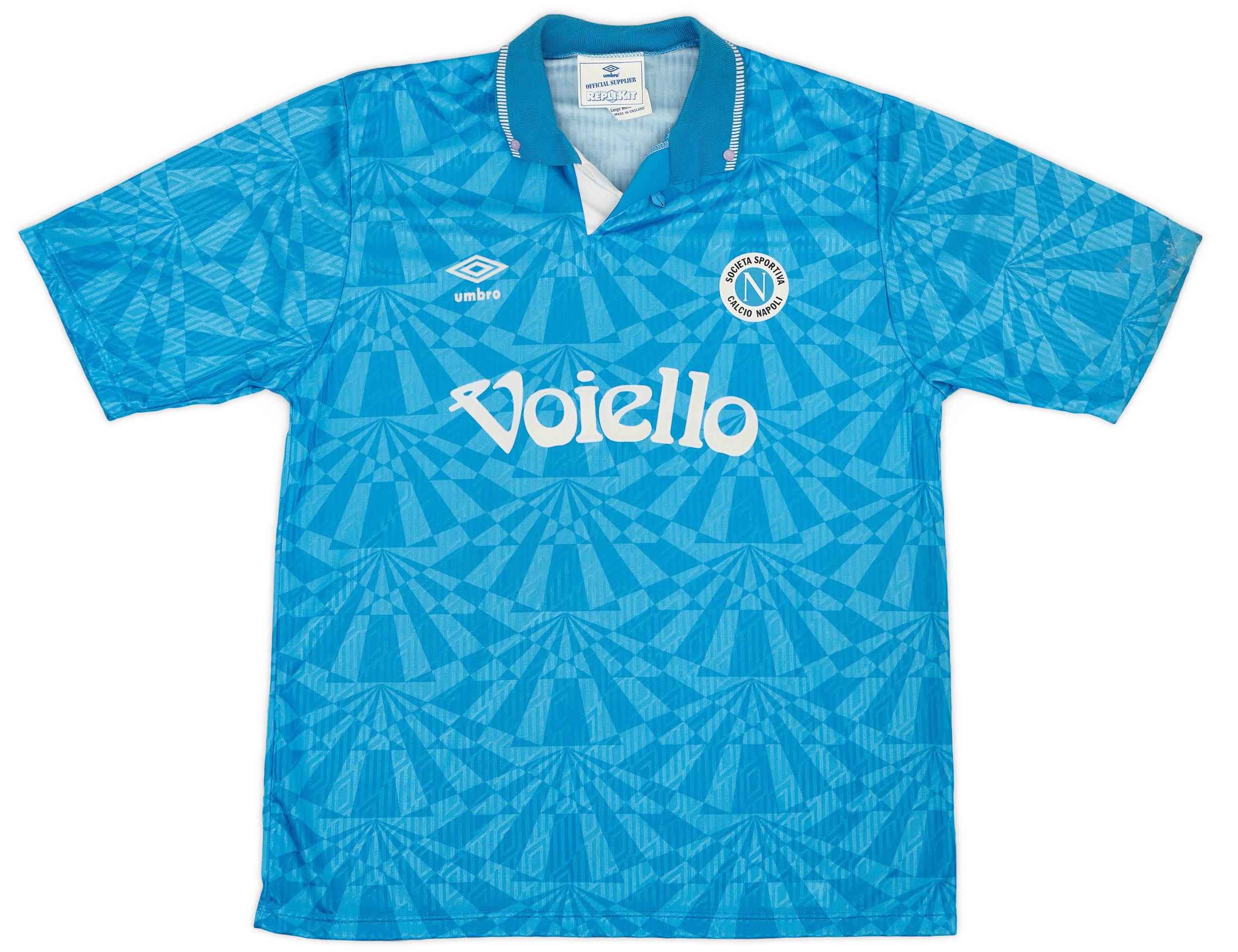 1991-93 Napoli Home Shirt - 9/10 - (L)