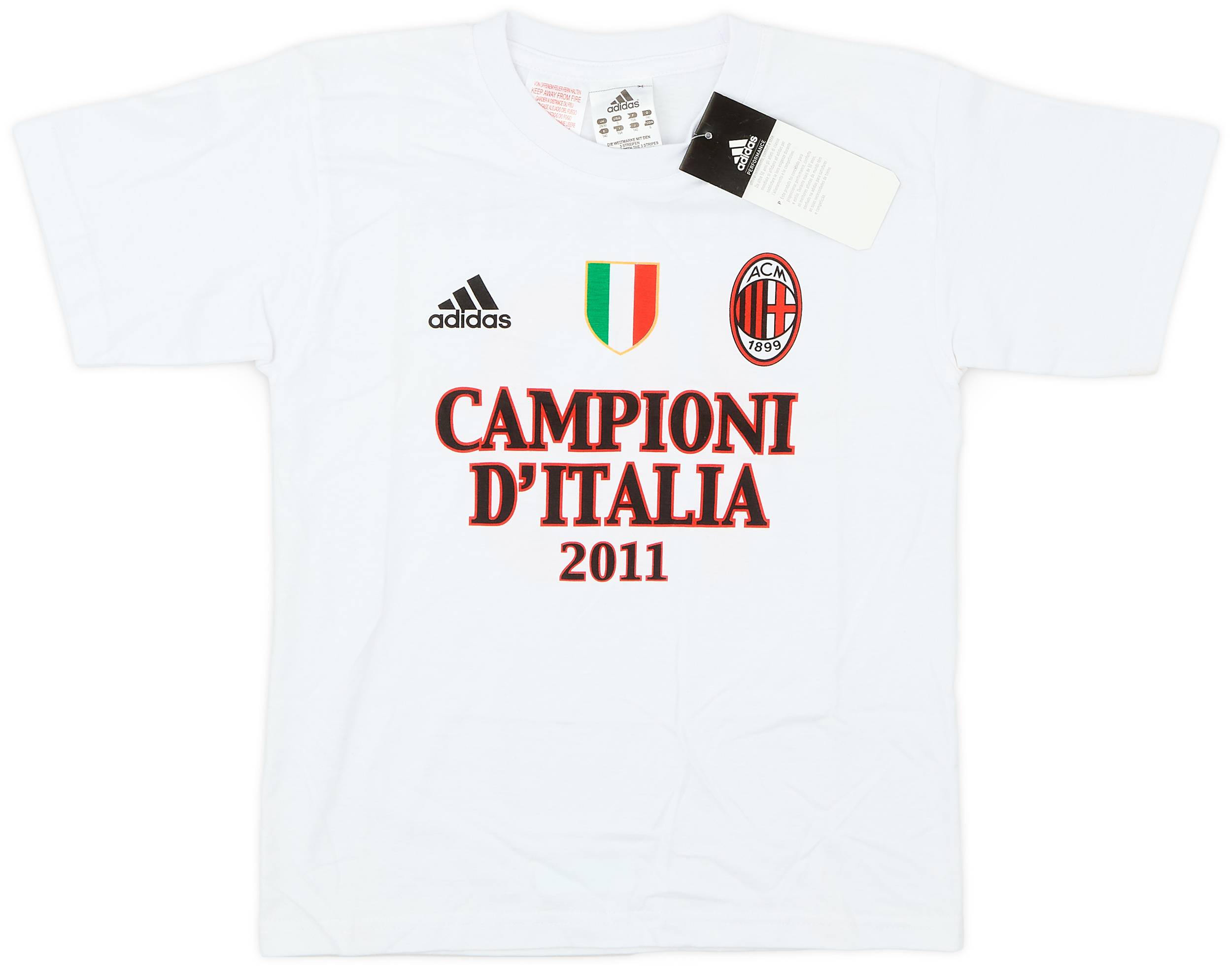 2011 AC Milan adidas 'Campioni' Cotton Tee (S.Boys)
