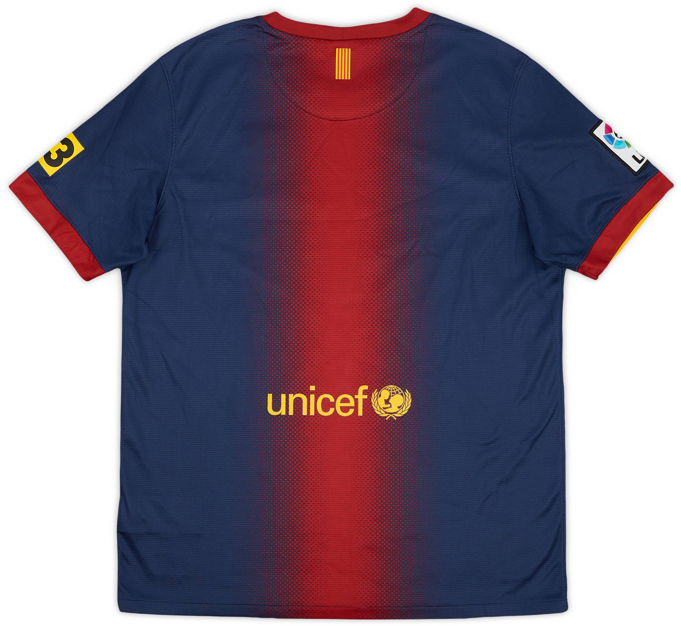 2012-13 Barcelona Home Shirt - 8/10 - (XL.Boys)