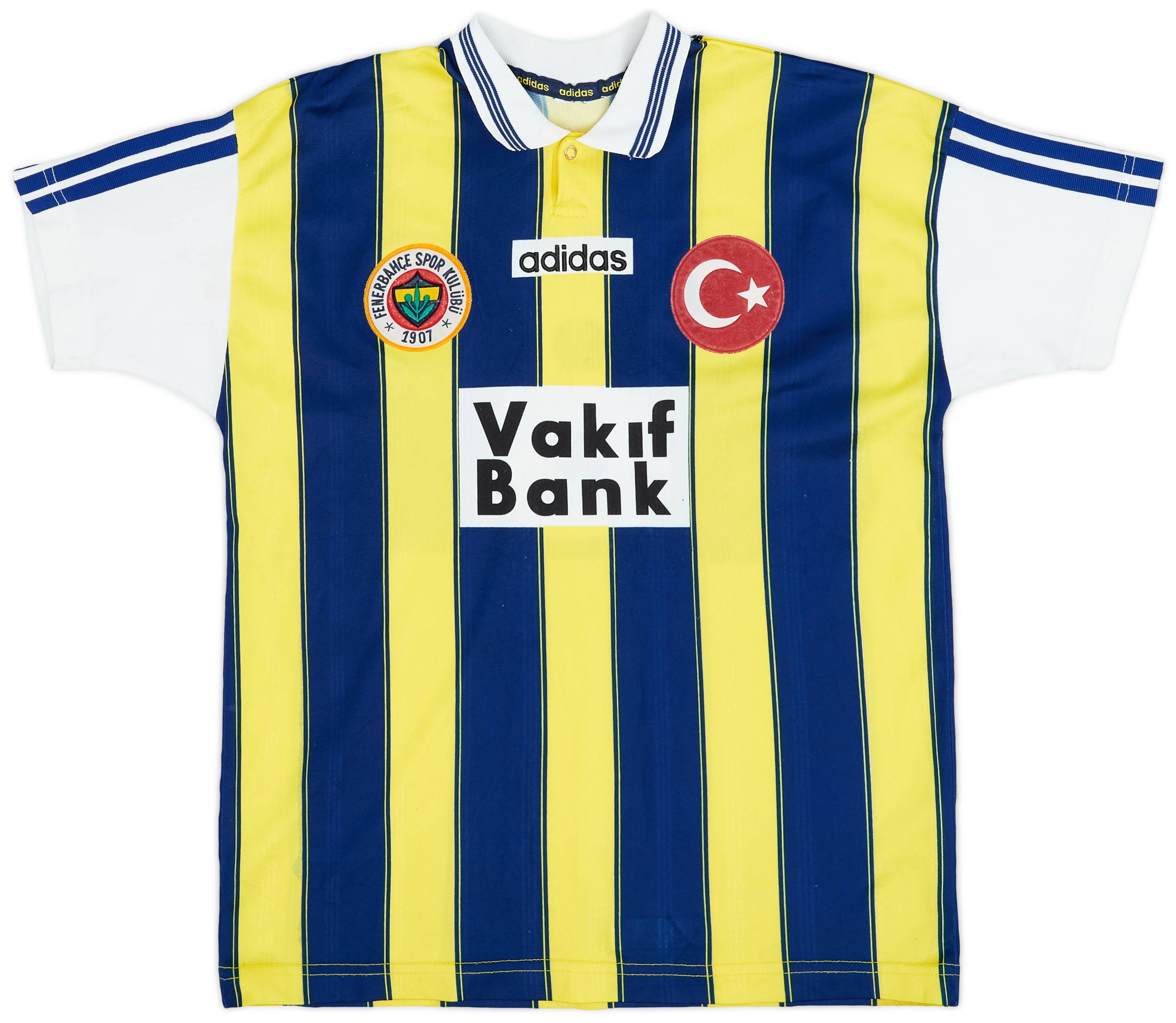 1996-97 Fenerbahce Home Shirt #8 - 8/10 - (XL.Boys)