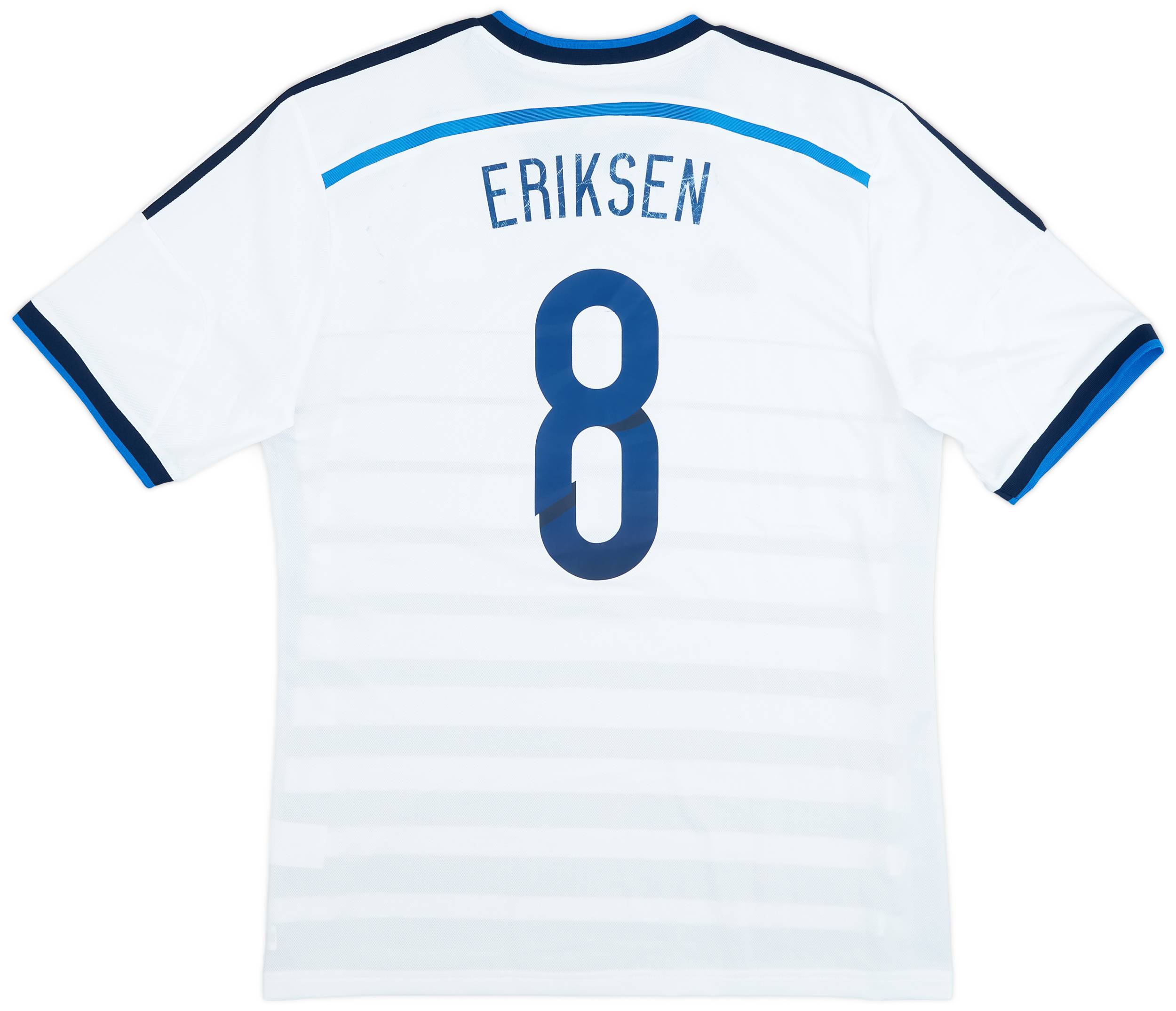 2014-15 Denmark Away Shirt Eriksen #8 - 4/10 - (XL)