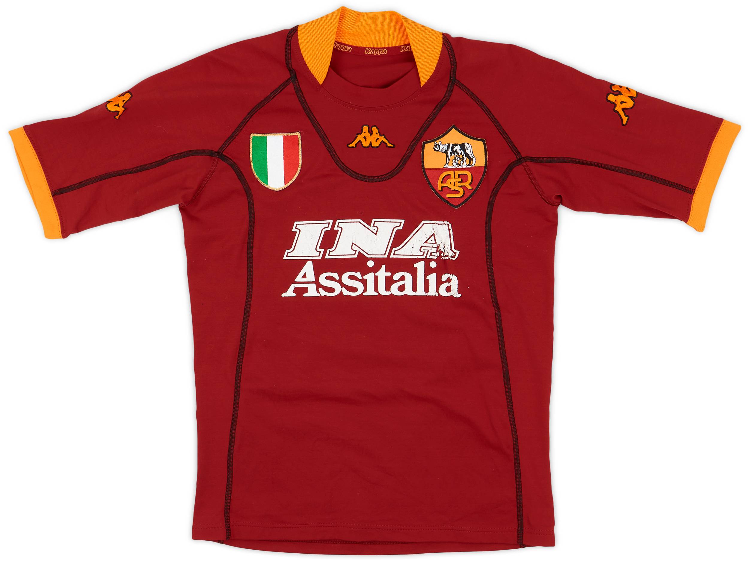 2001-02 Roma Home Shirt Totti #10 - 6/10 - (S)
