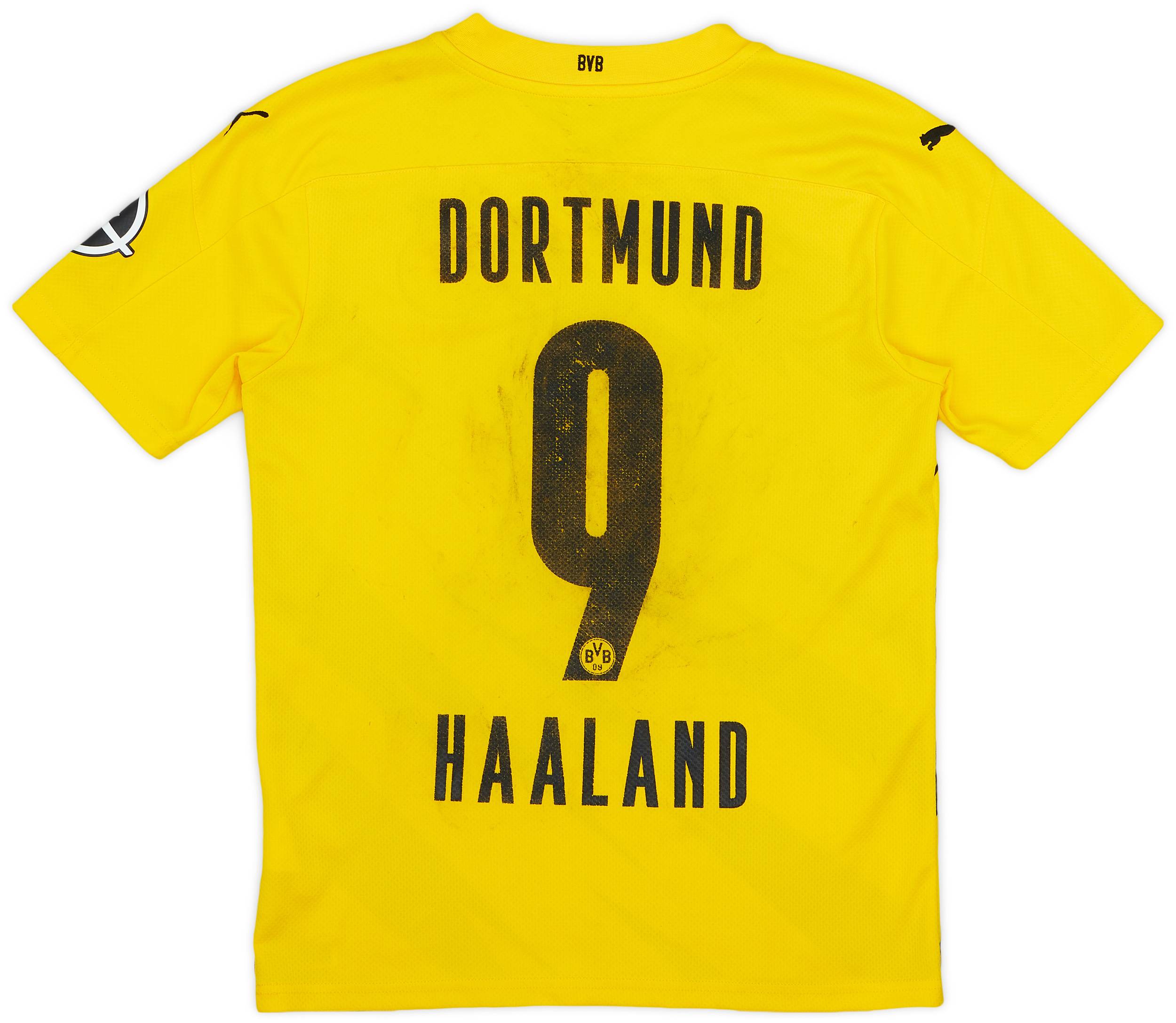 2020-21 Borussia Dortmund Home Shirt Haaland #9 - 4/10 - (S)