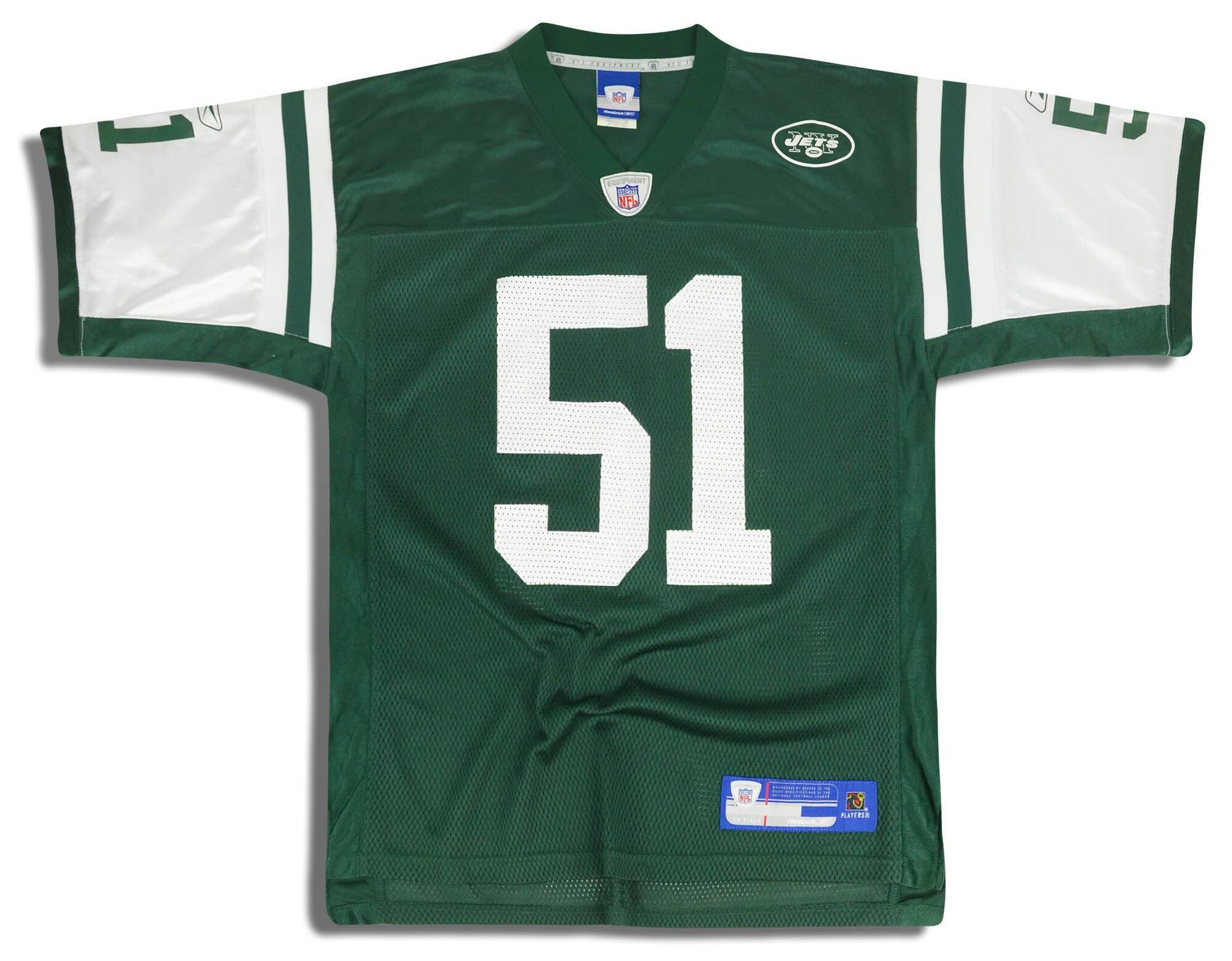 2005-06 New York Jets Vilma #51 Reebok On Field Jersey (Home) L