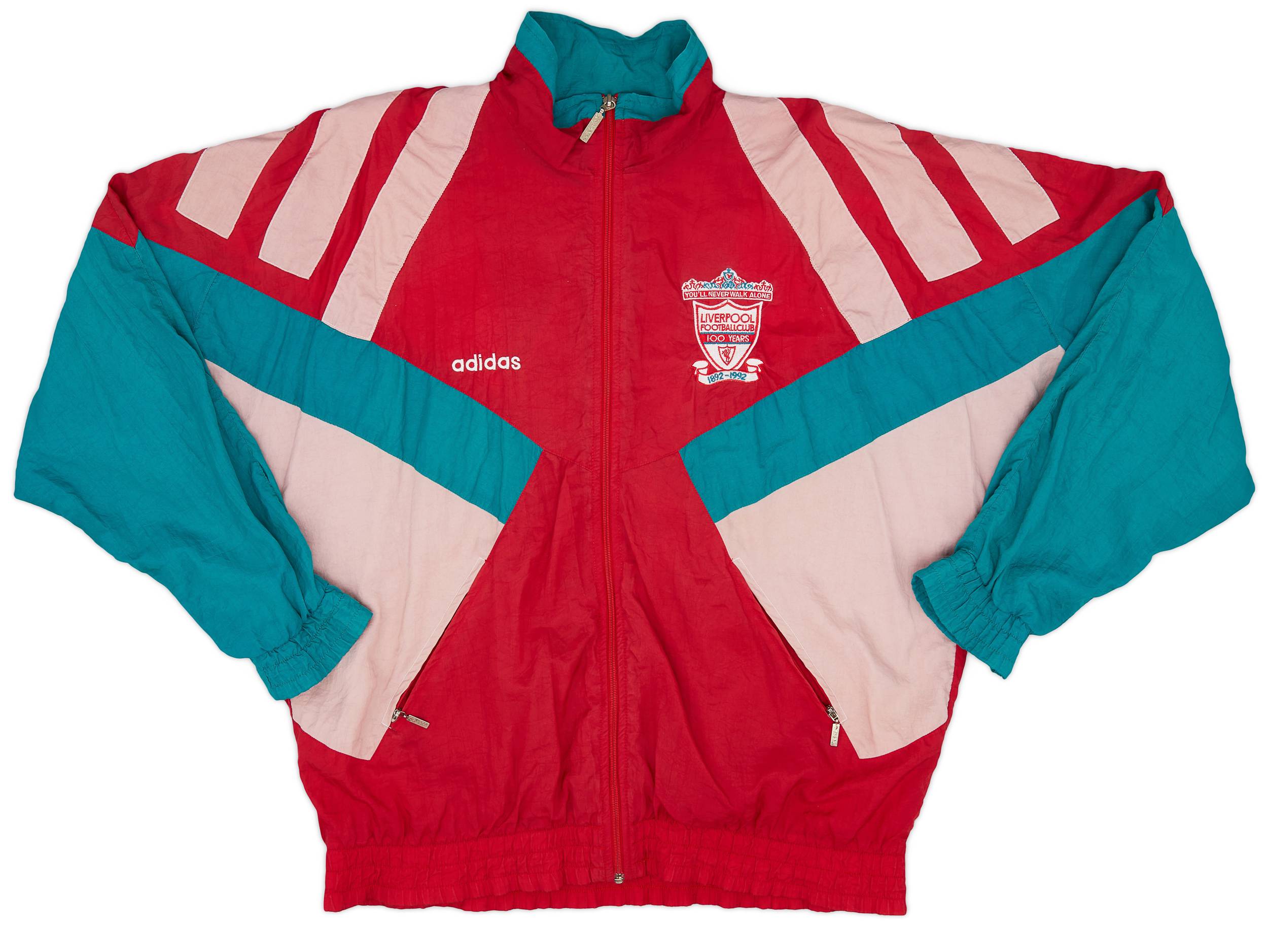1992-93 Liverpool adidas Centenary Track Jacket - 5/10 - (M)