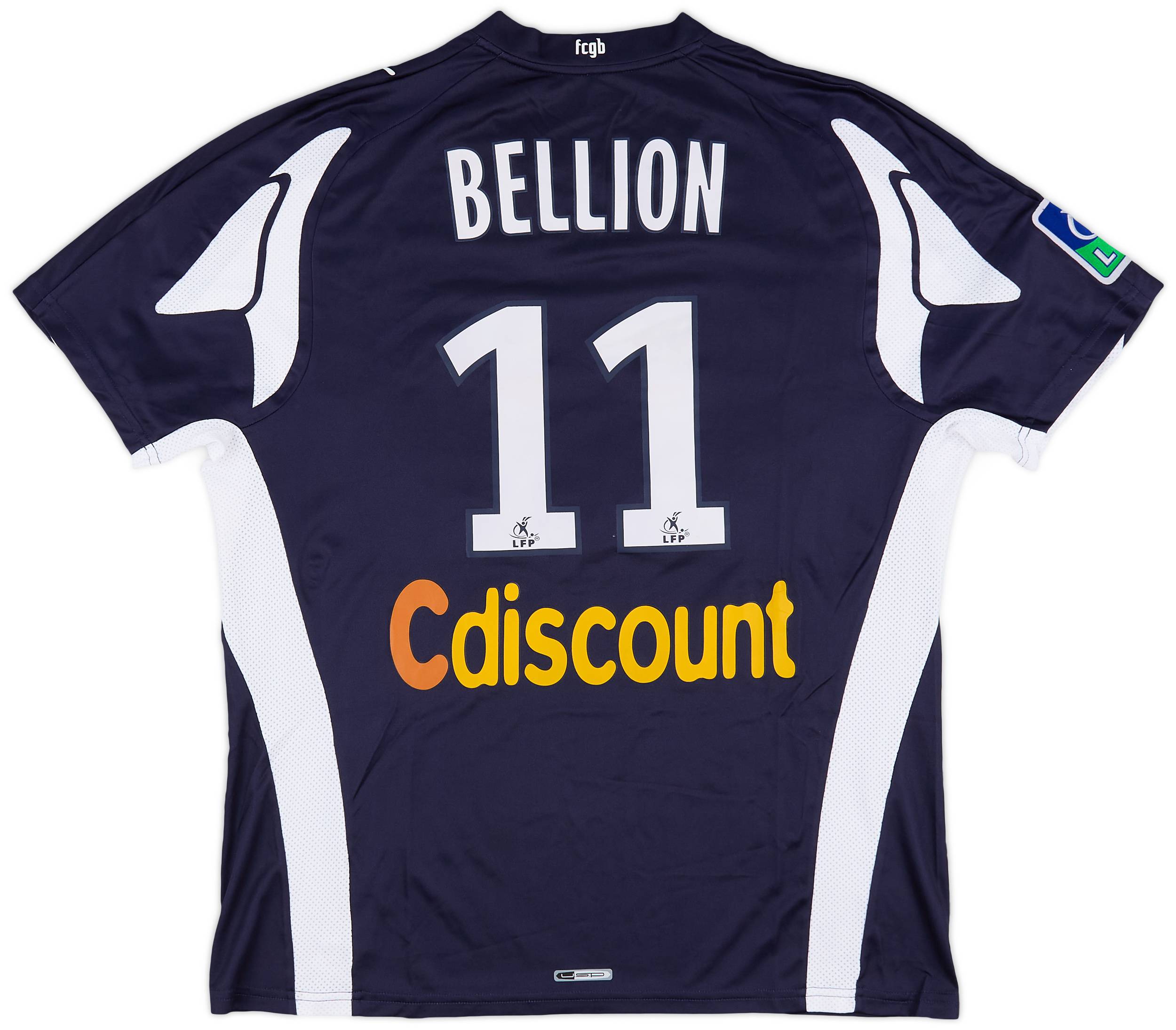 2007-08 Bordeaux Match Issue Home Shirt Bellion #11
