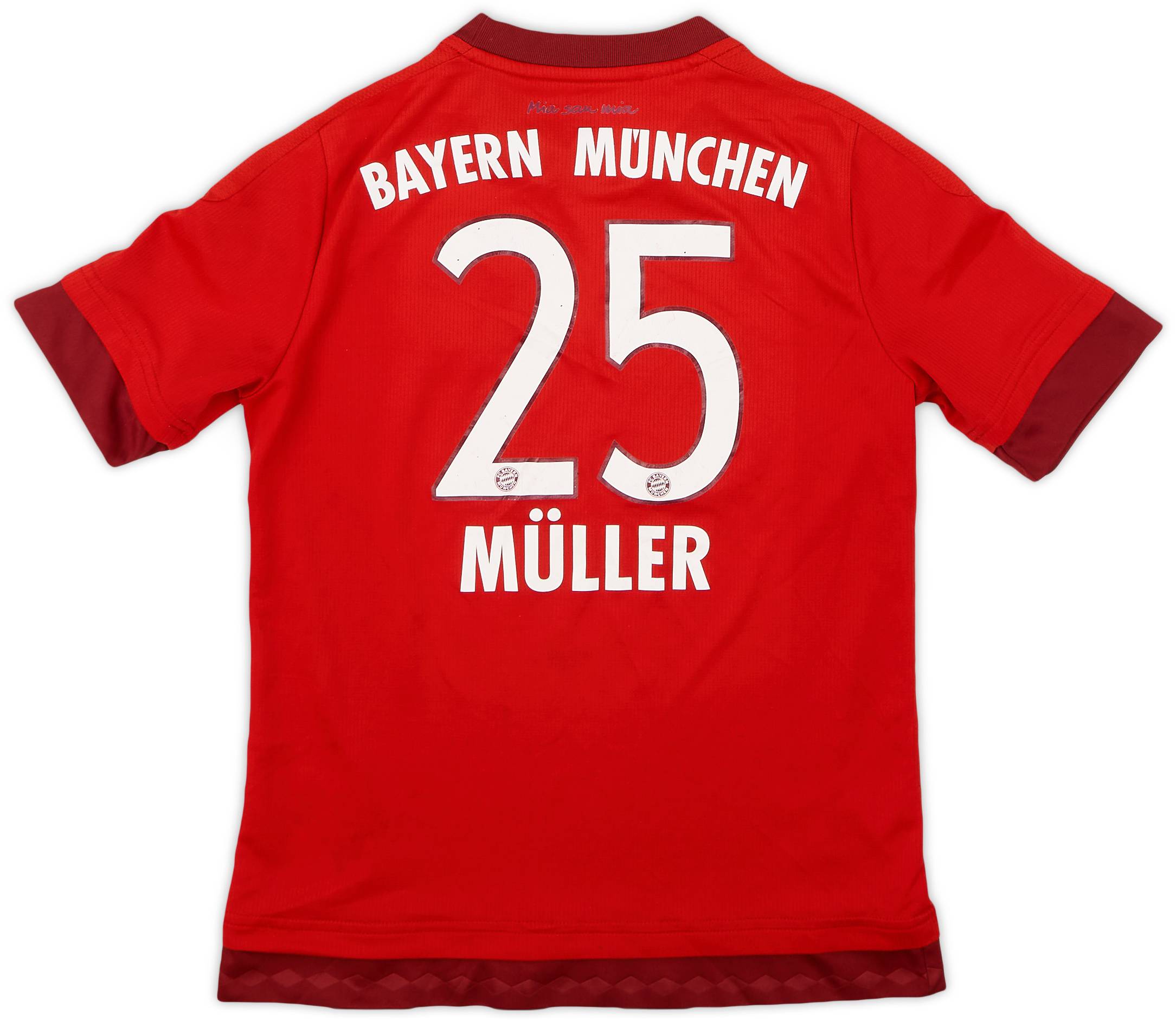 2015-16 Bayern Munich Home Shirt Muller #25 - 7/10 - (M.Boys)