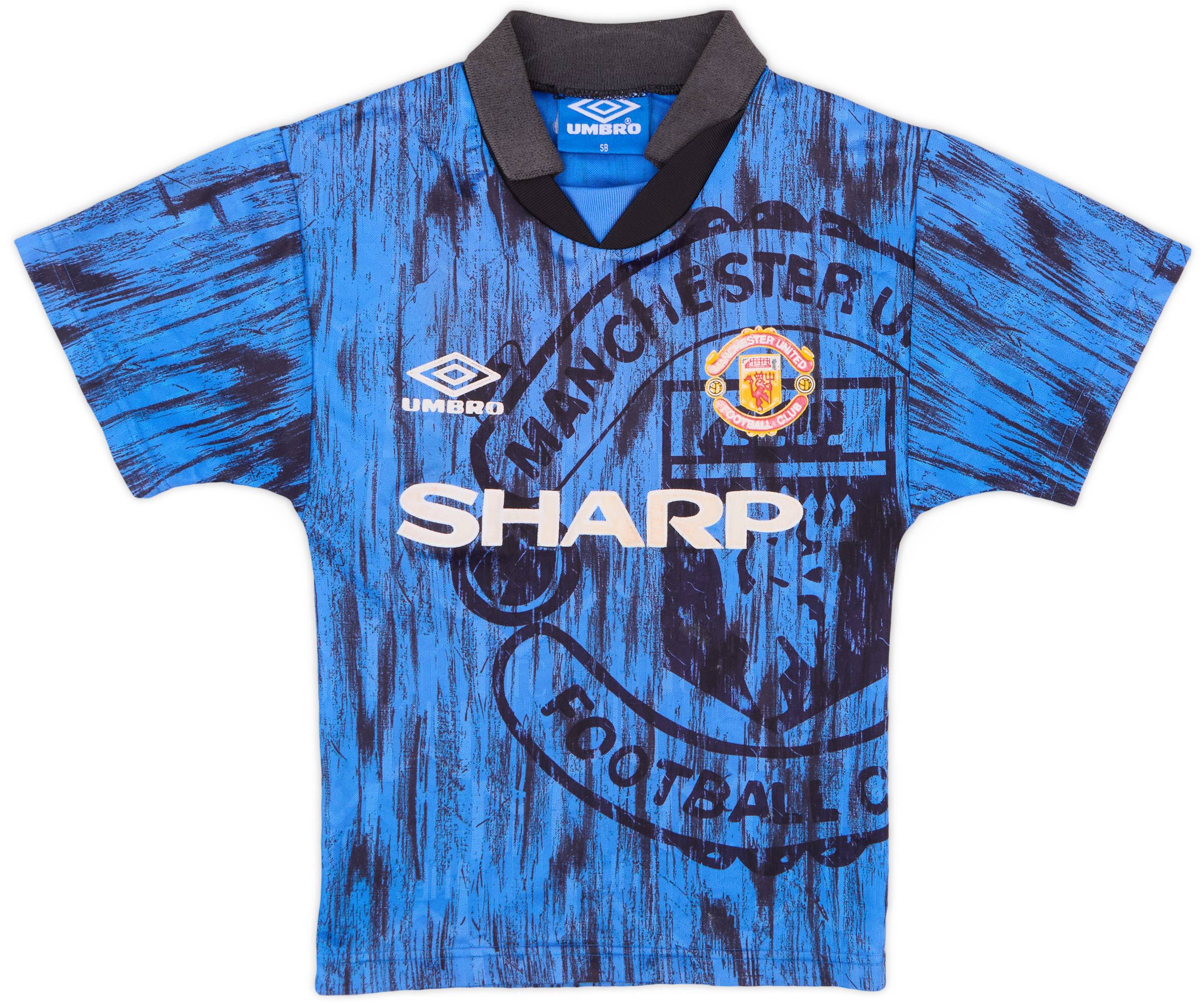 1992-93 Manchester United Away Shirt - 6/10 - (S.Boys)