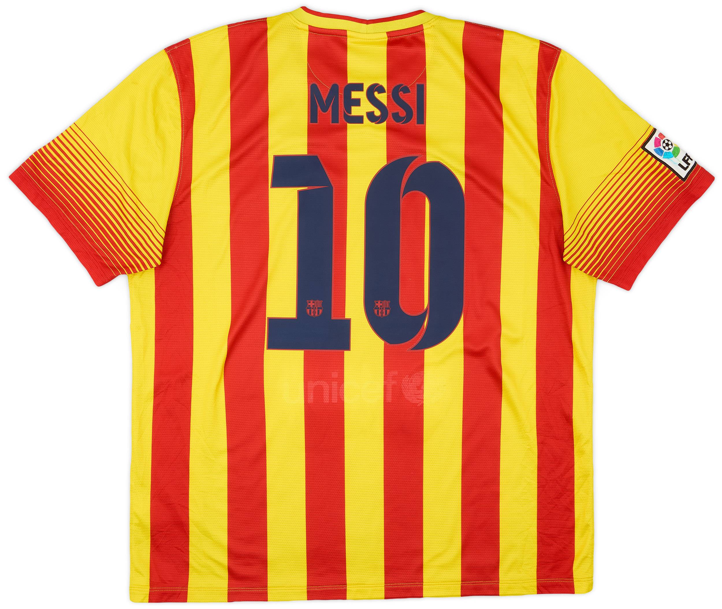 2013-15 Barcelona Away Shirt Messi #10 - 5/10 - (XL)
