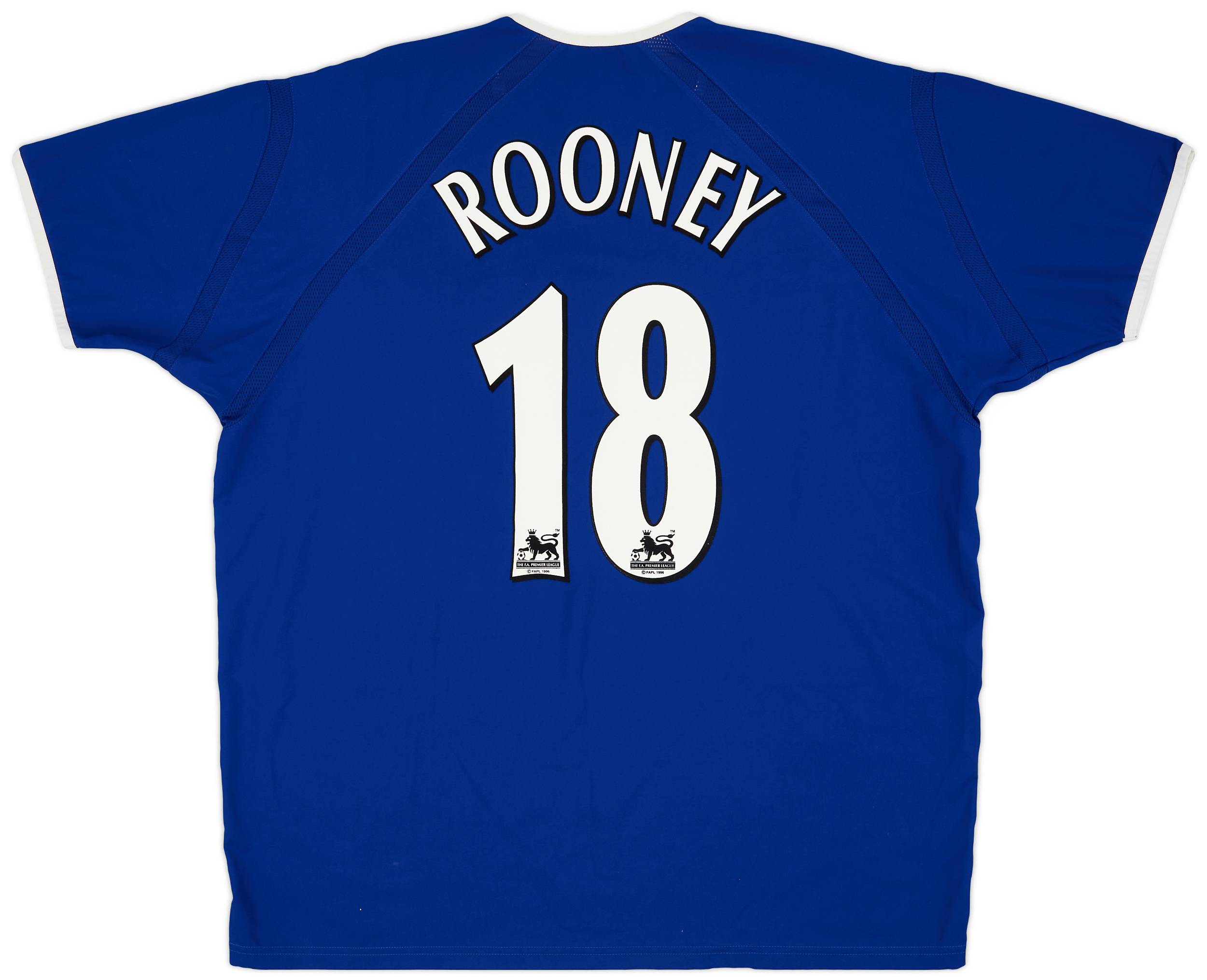 2003-04 Everton Home Shirt Rooney #18 - 9/10 - (XL)