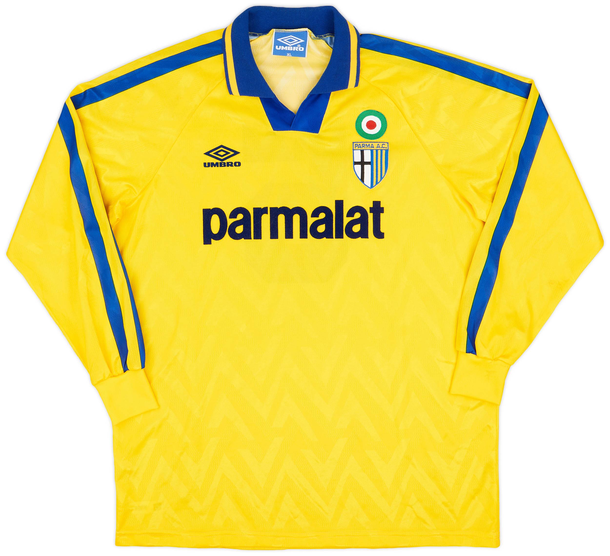 1992-93 Parma Match Worn Away L/S Shirt #5 (Apolloni)