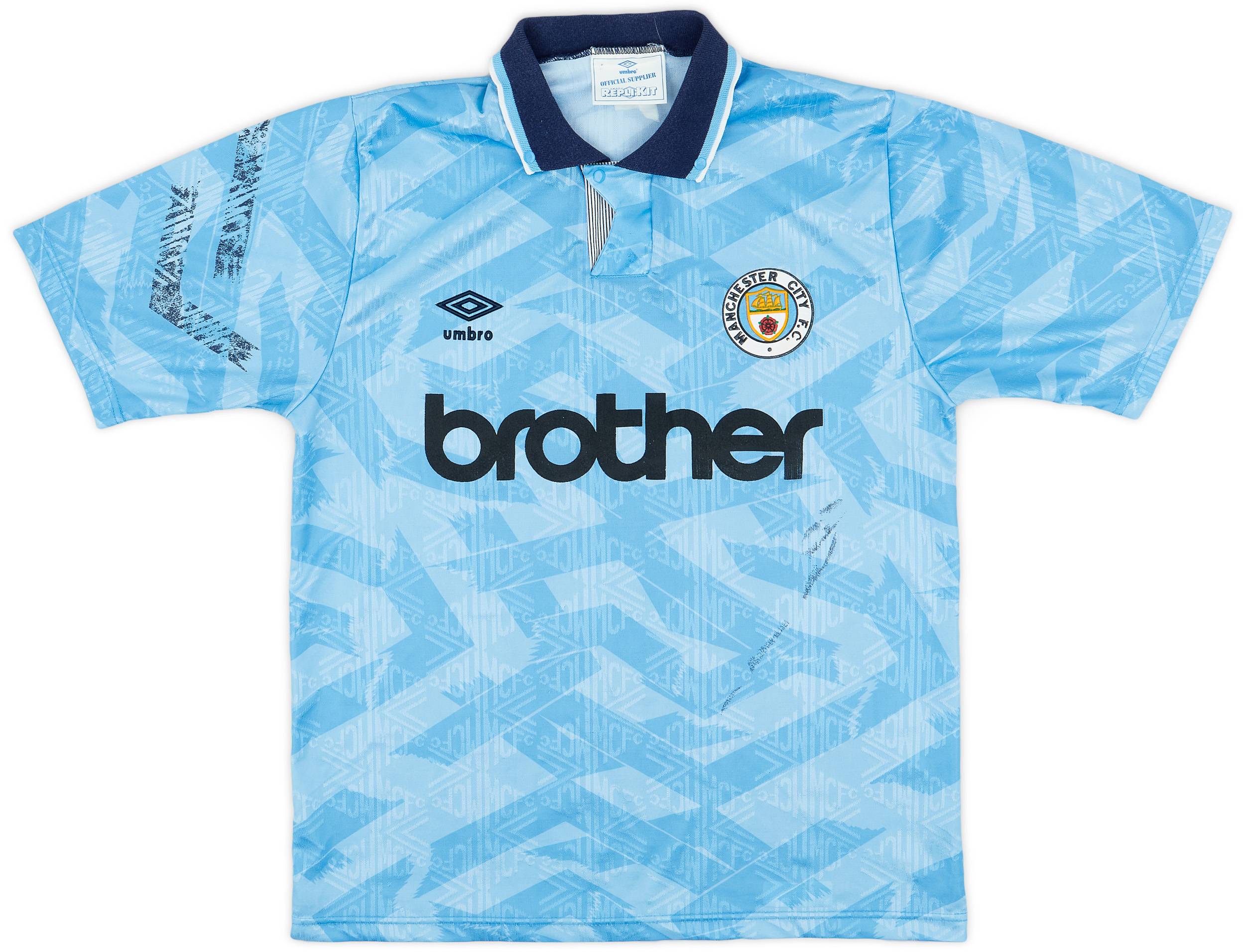 激安/新作 City Manchester 1991-93 Home (L) - 4/10 - Shirt ウェア