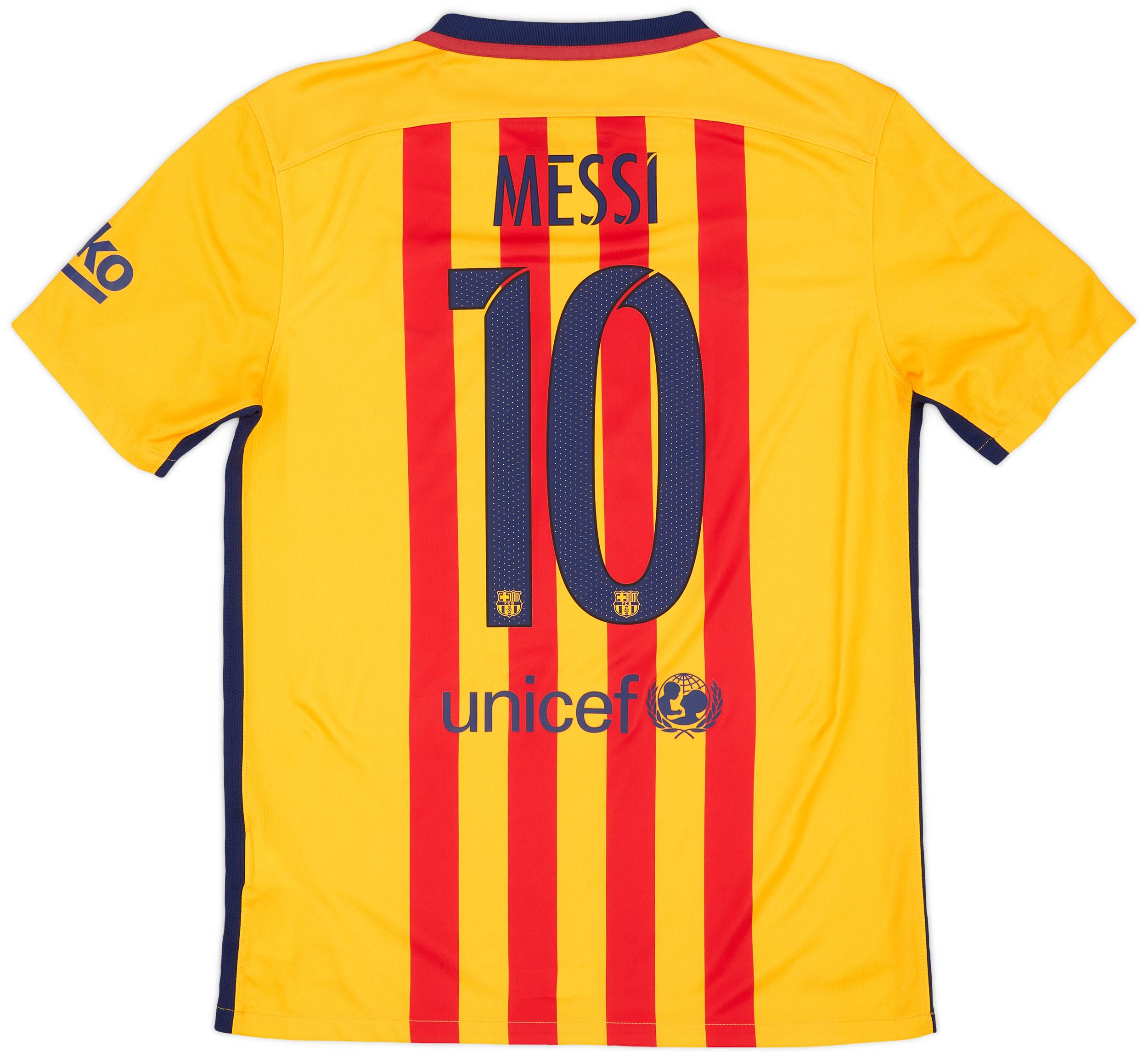 2015-16 Barcelona Away Shirt Messi #10 - 9/10 - (M)