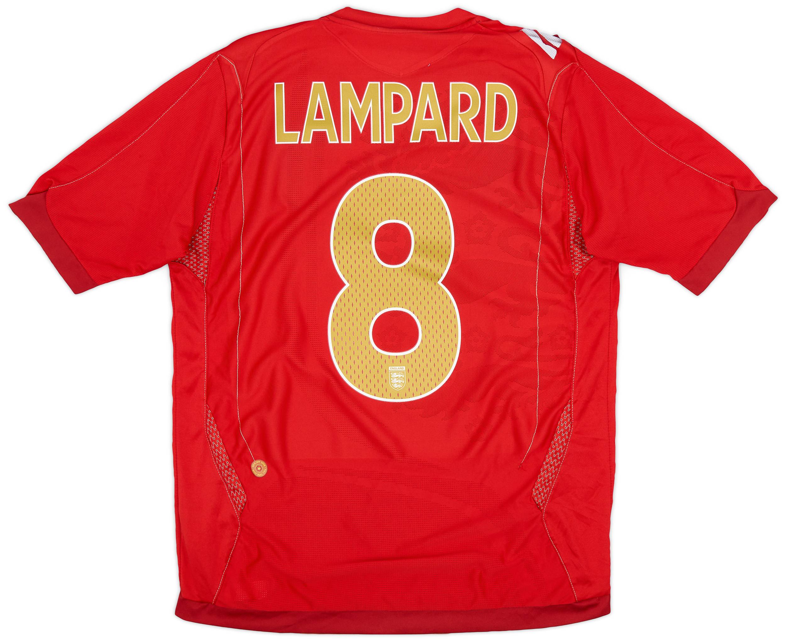 2006-08 England Away Shirt Lampard #8 - 8/10 - (M)