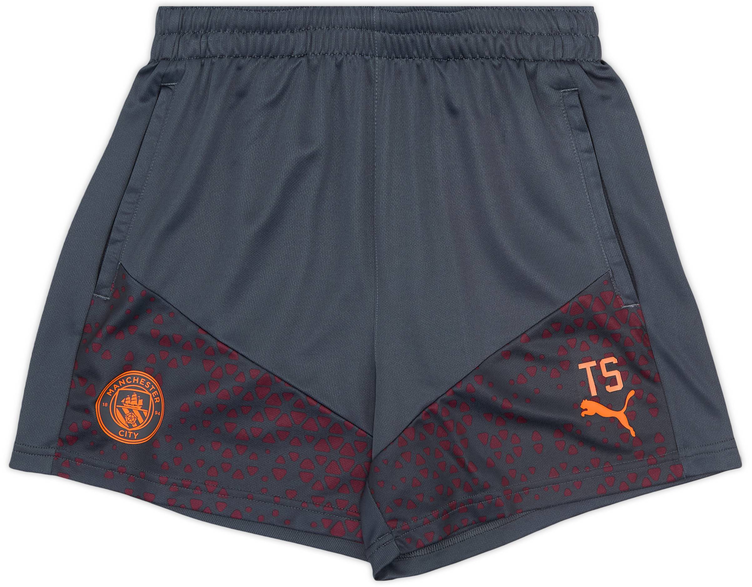 2023-24 Manchester City Staff Issue Training Shorts #TS - 9/10 - (S)