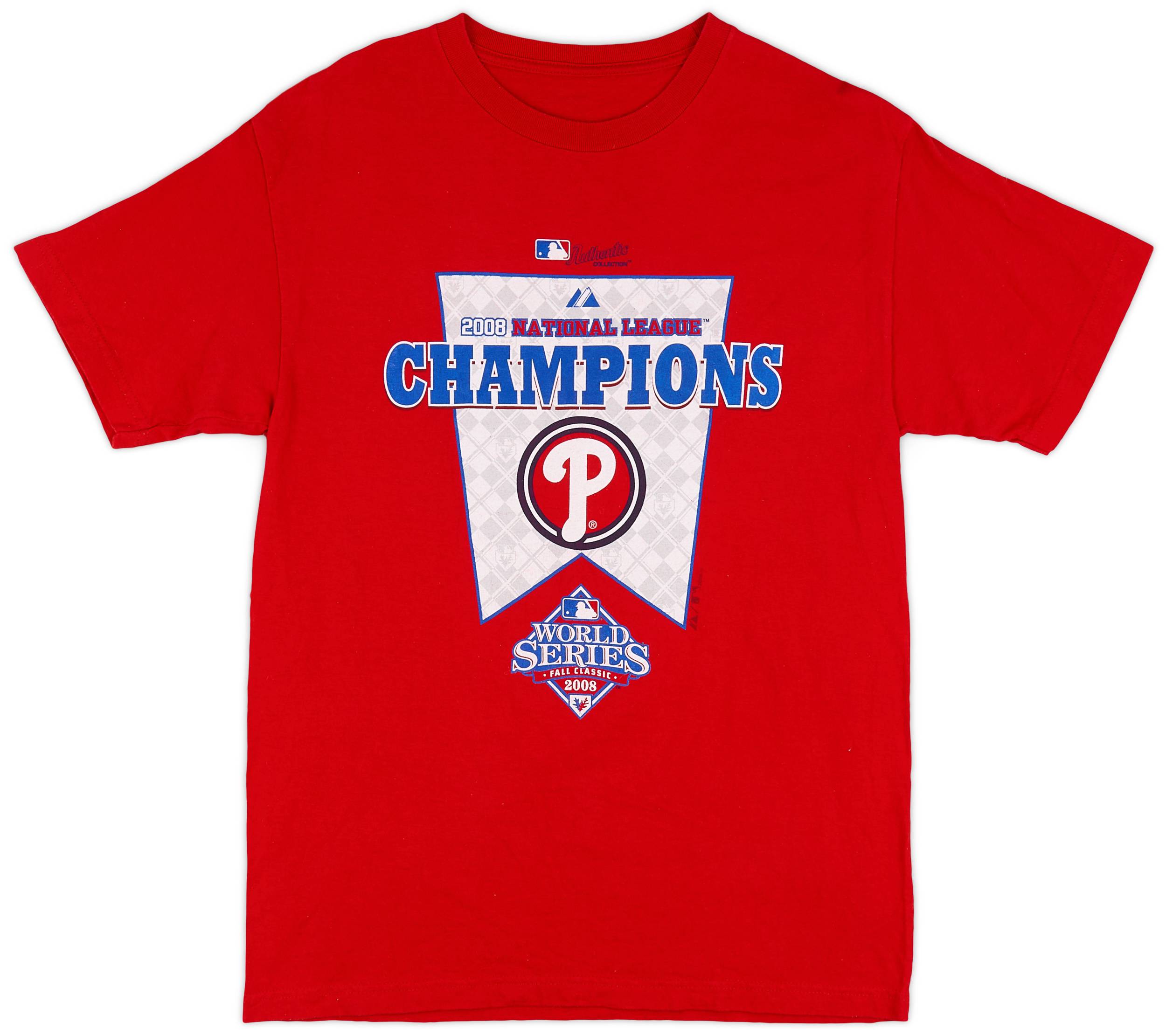 2008 Philadelphia Phillies National League Champions Majestic Tee - 8/10 - (M)