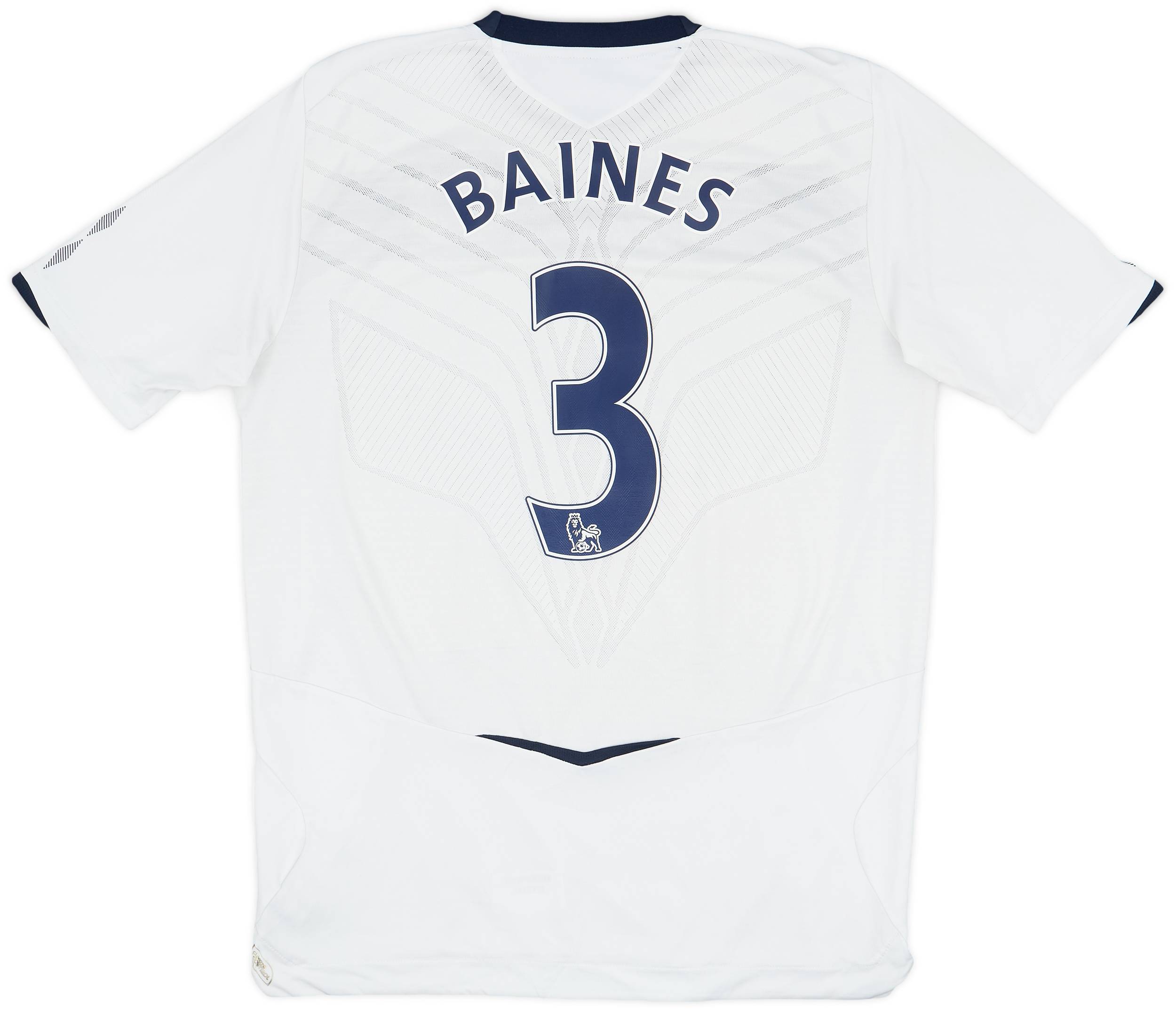 2008-09 Everton Away Shirt Baines #3 - 6/10 - (L)