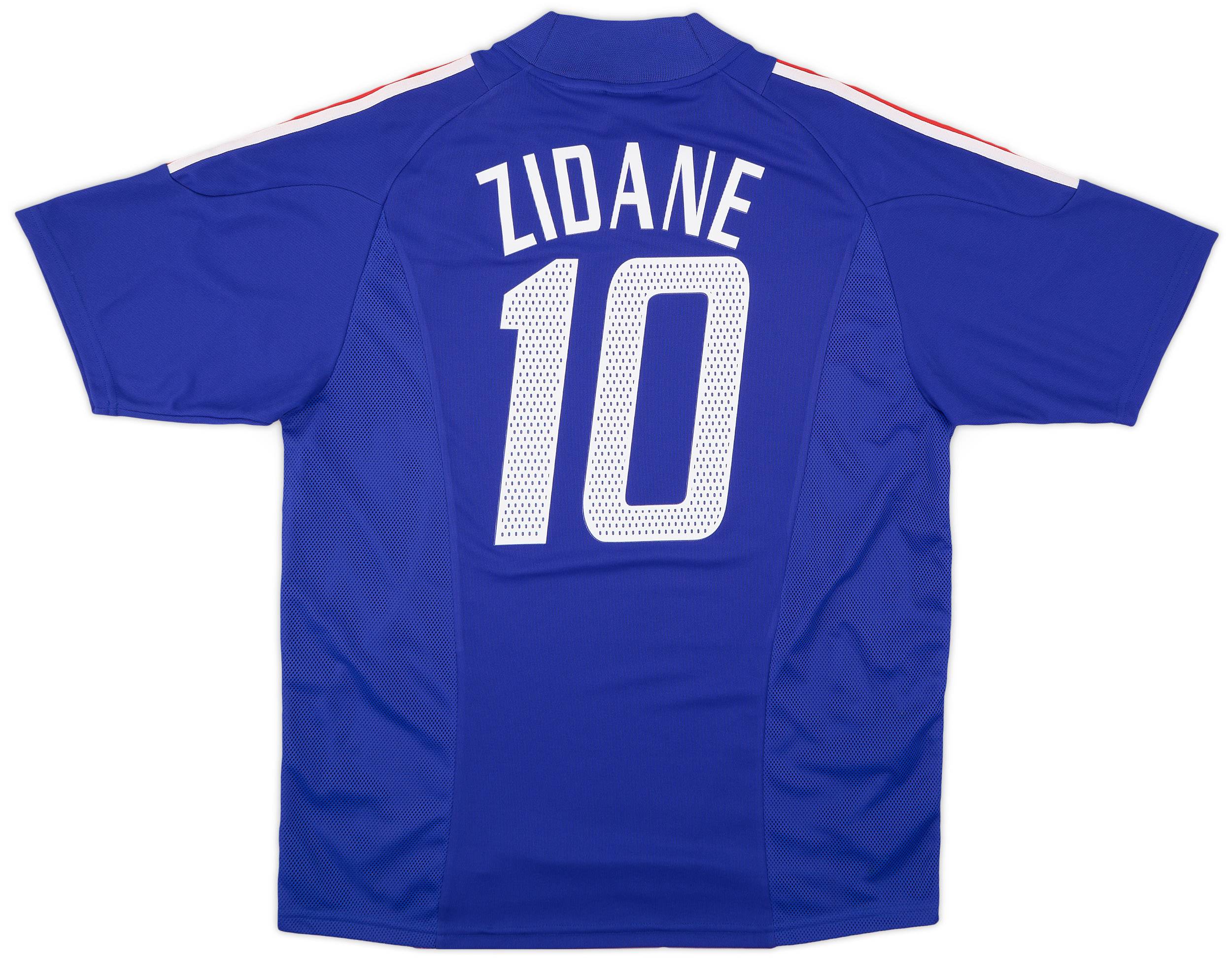 2002-04 France Home Shirt Zidane #10 (L)