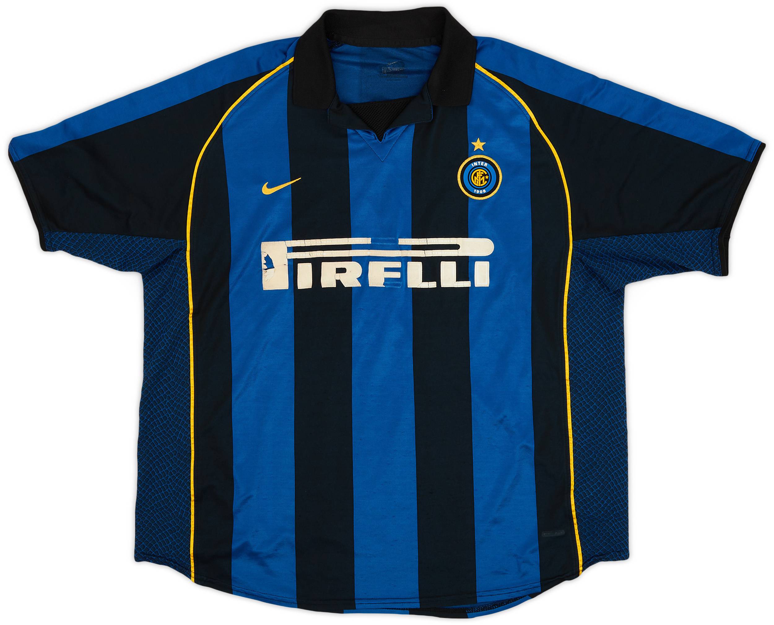 【公式】 2001-02 Inter Milan Home Shirt - 4/10 - (XL) トップス