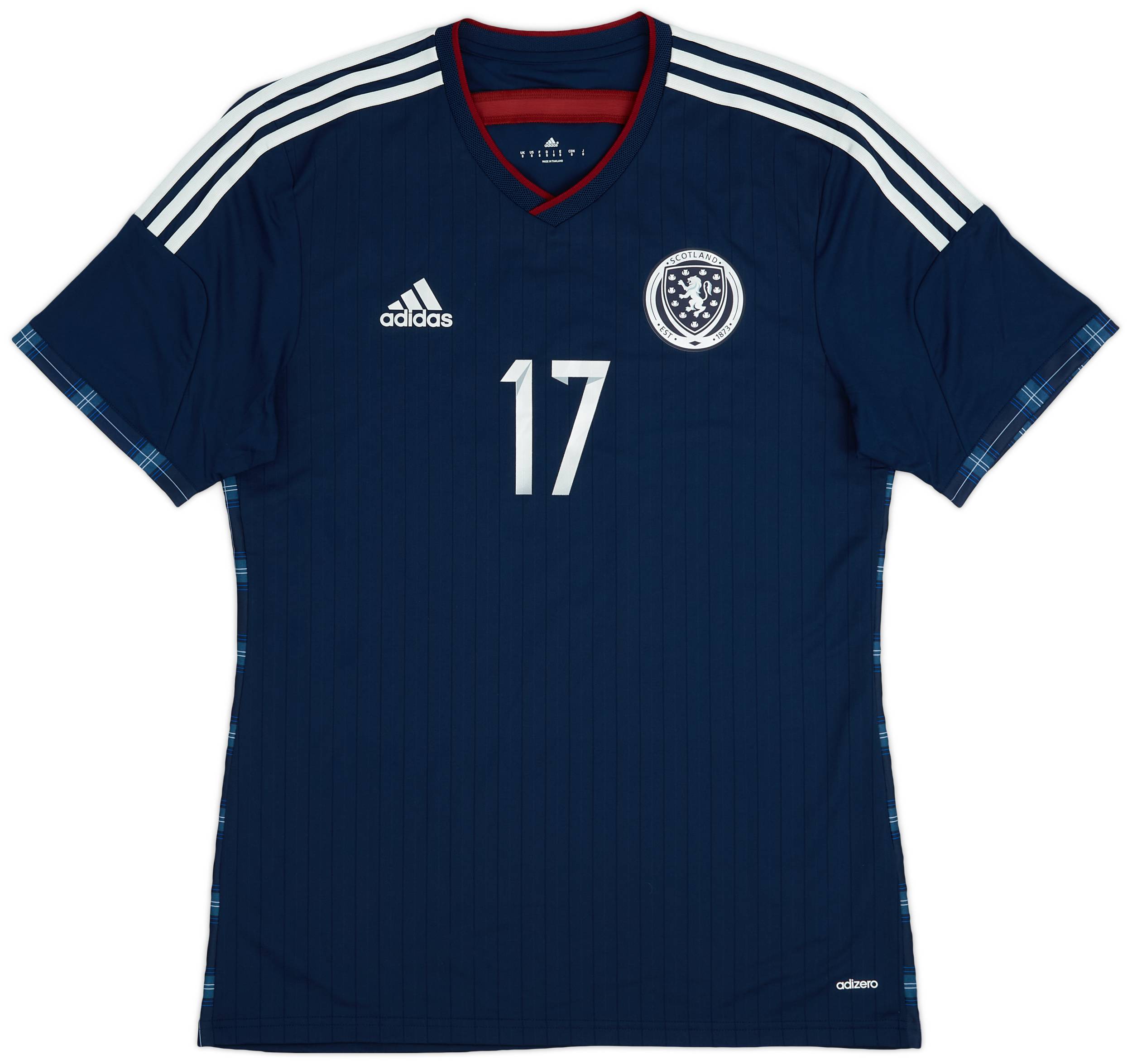 2014-15 Scotland Home Shirt #17 - 9/10 - (M)