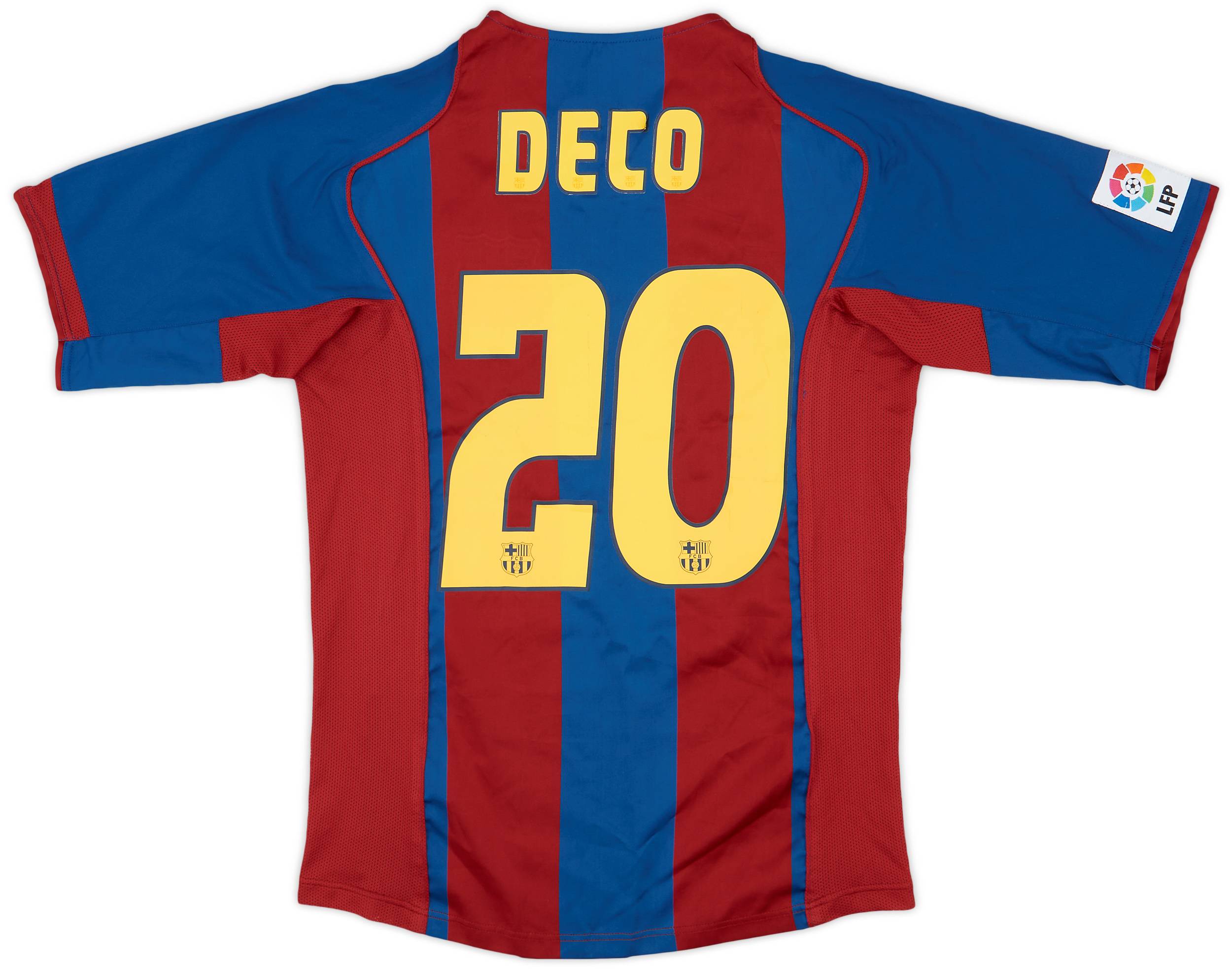 2004-05 Barcelona Home Shirt Deco #20 - 7/10 - (S)