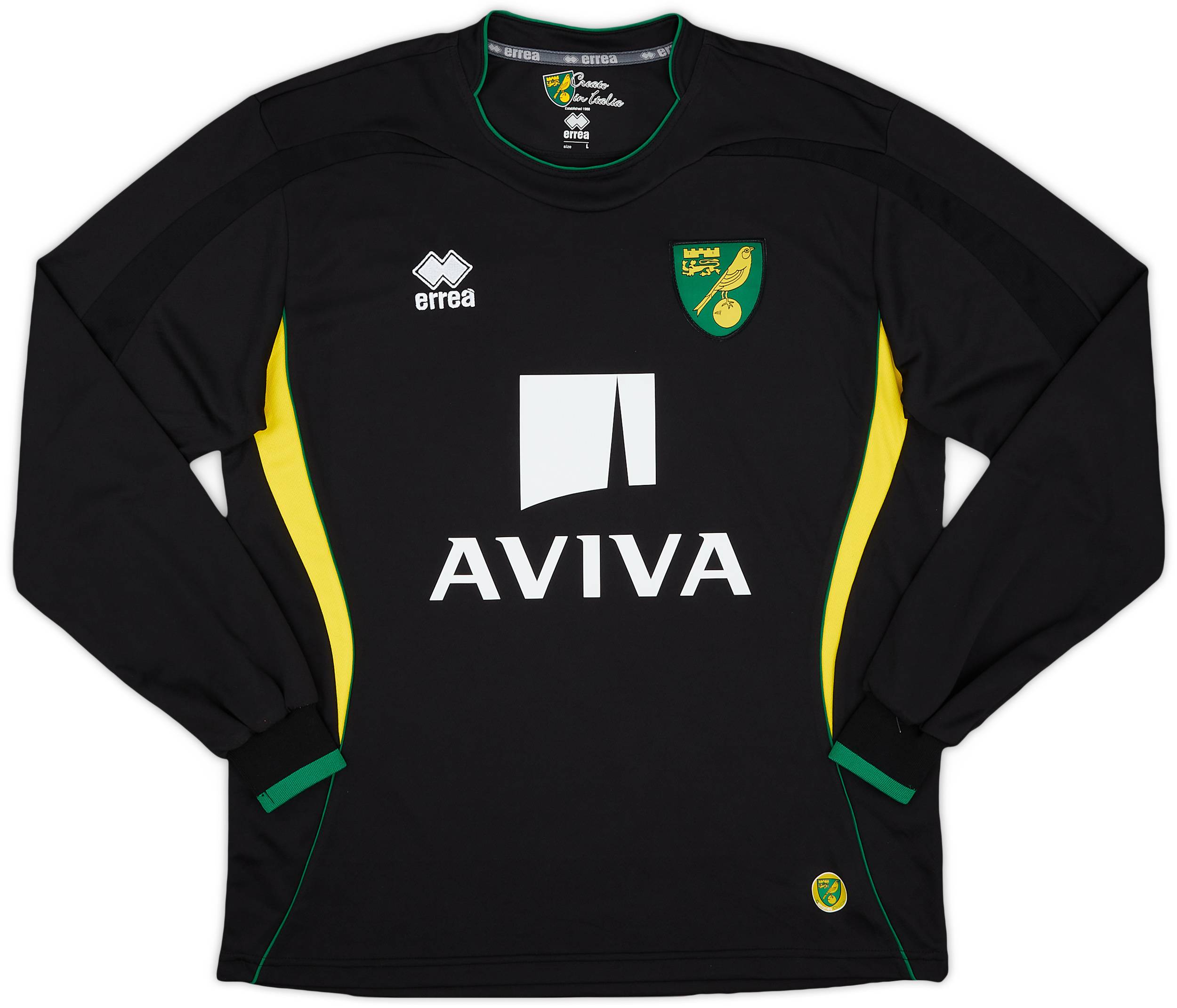 2012-13 Norwich City Away L/S Shirt - 9/10 - (L)