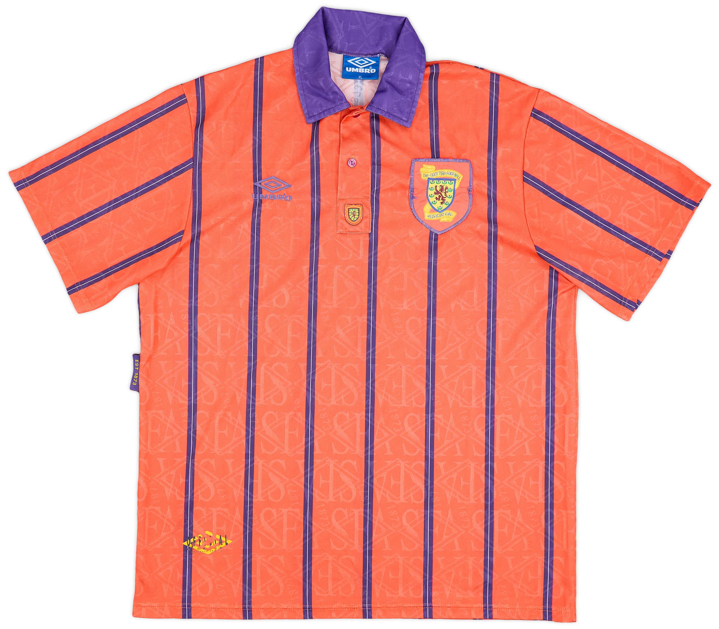 1993-95 Scotland Away Shirt - 7/10 - (XL)