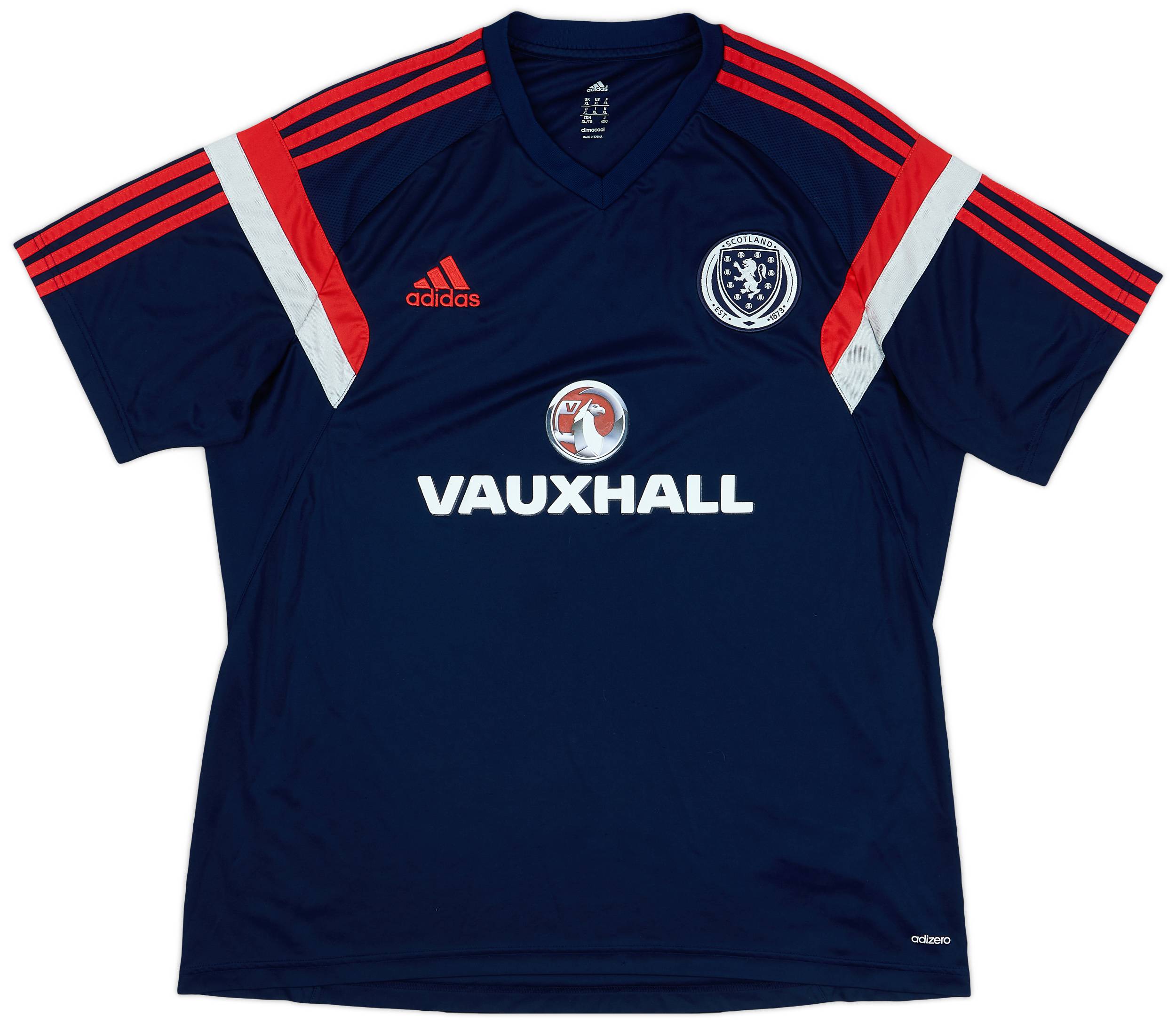 2013-14 Scotland adidas Trainiing Shirt - 9/10 - (XL)