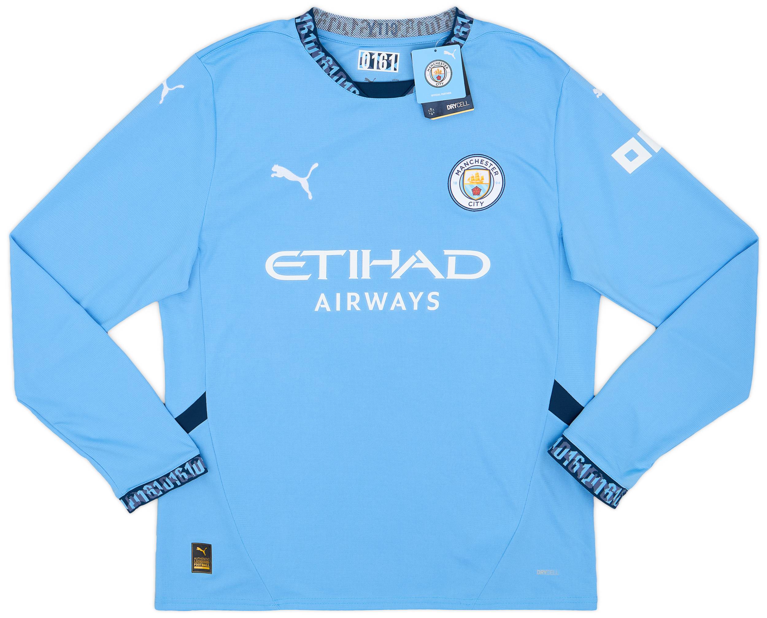 2024-25 Manchester City Home L/S Shirt