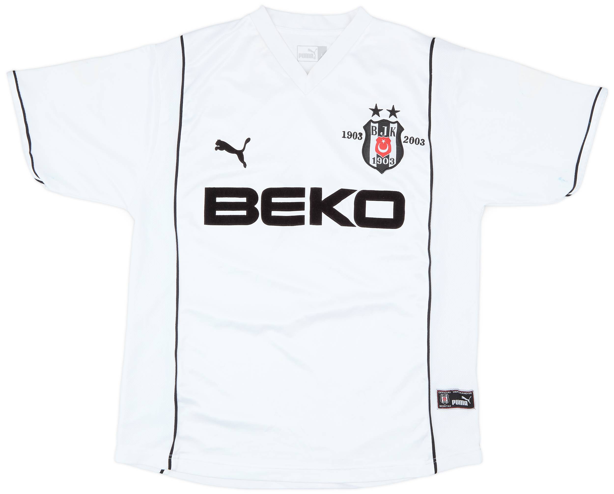 2002-03 Besiktas Home Shirt - 7/10 - (L)