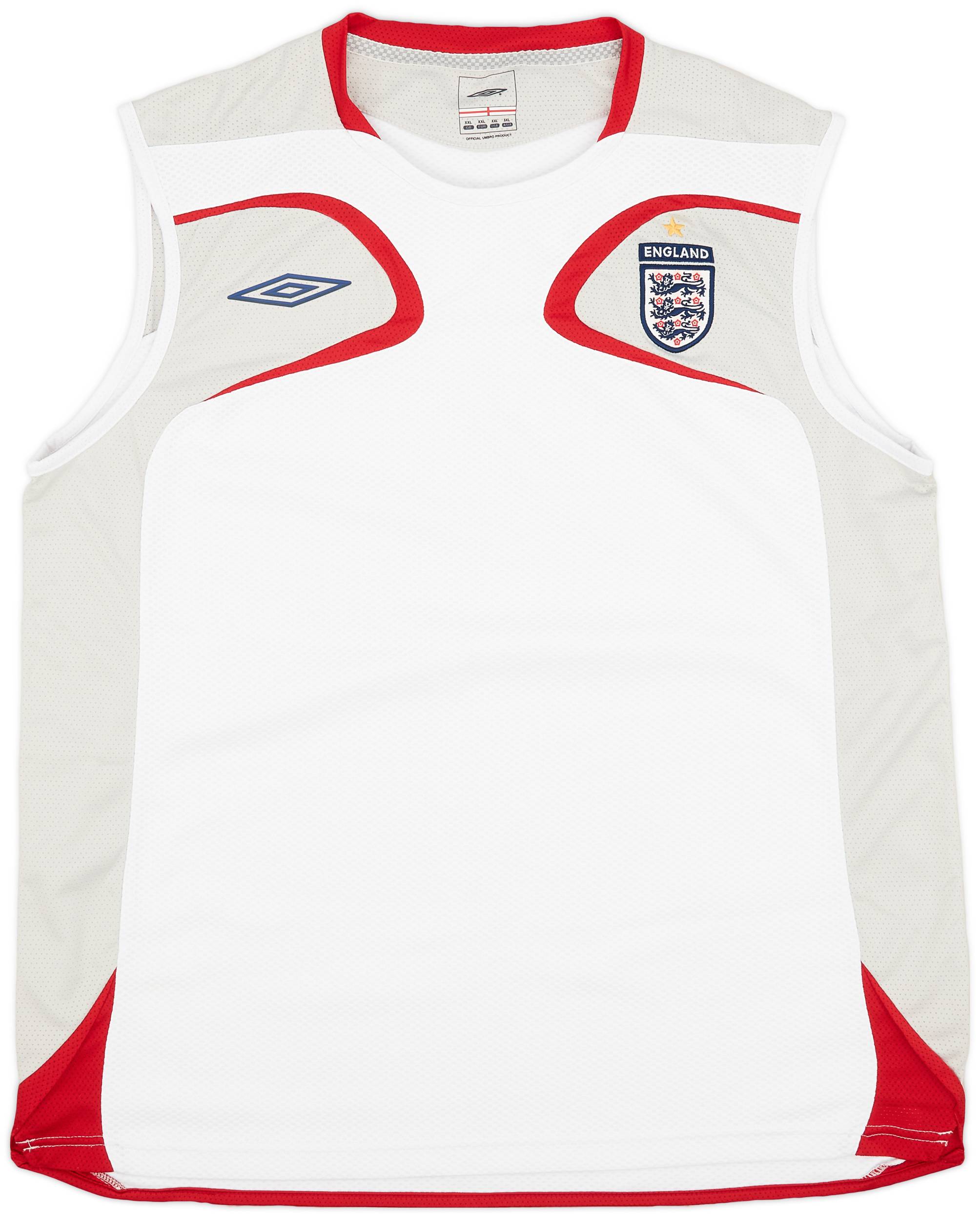 2007-08 England Umbro Training Vest - 9/10 - (XXL)