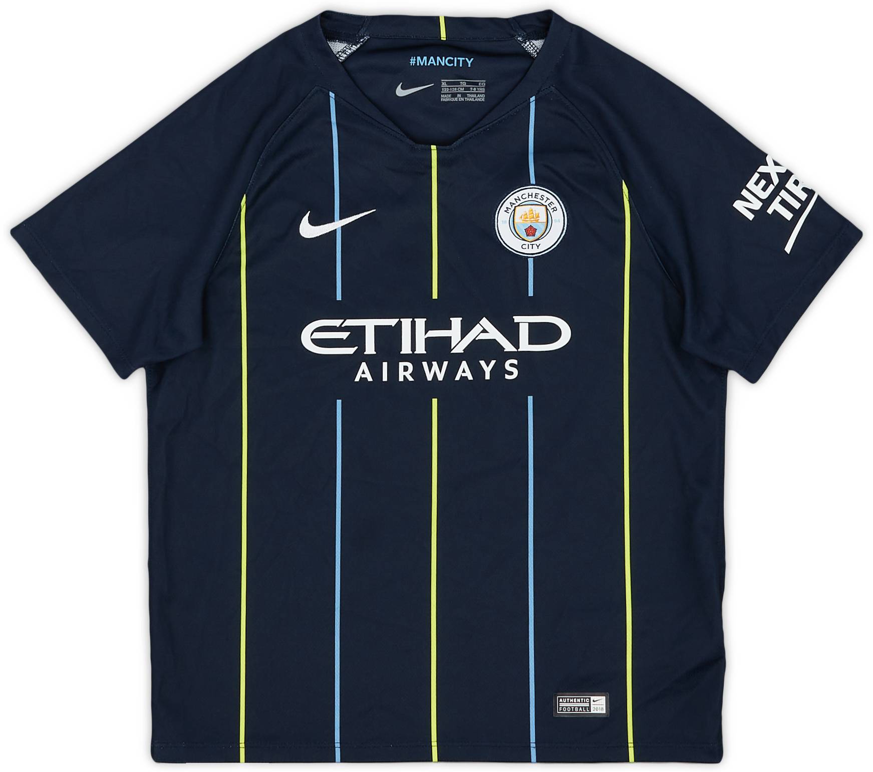 2018-19 Manchester City Away Shirt - 8/10 - (7-8 Years)