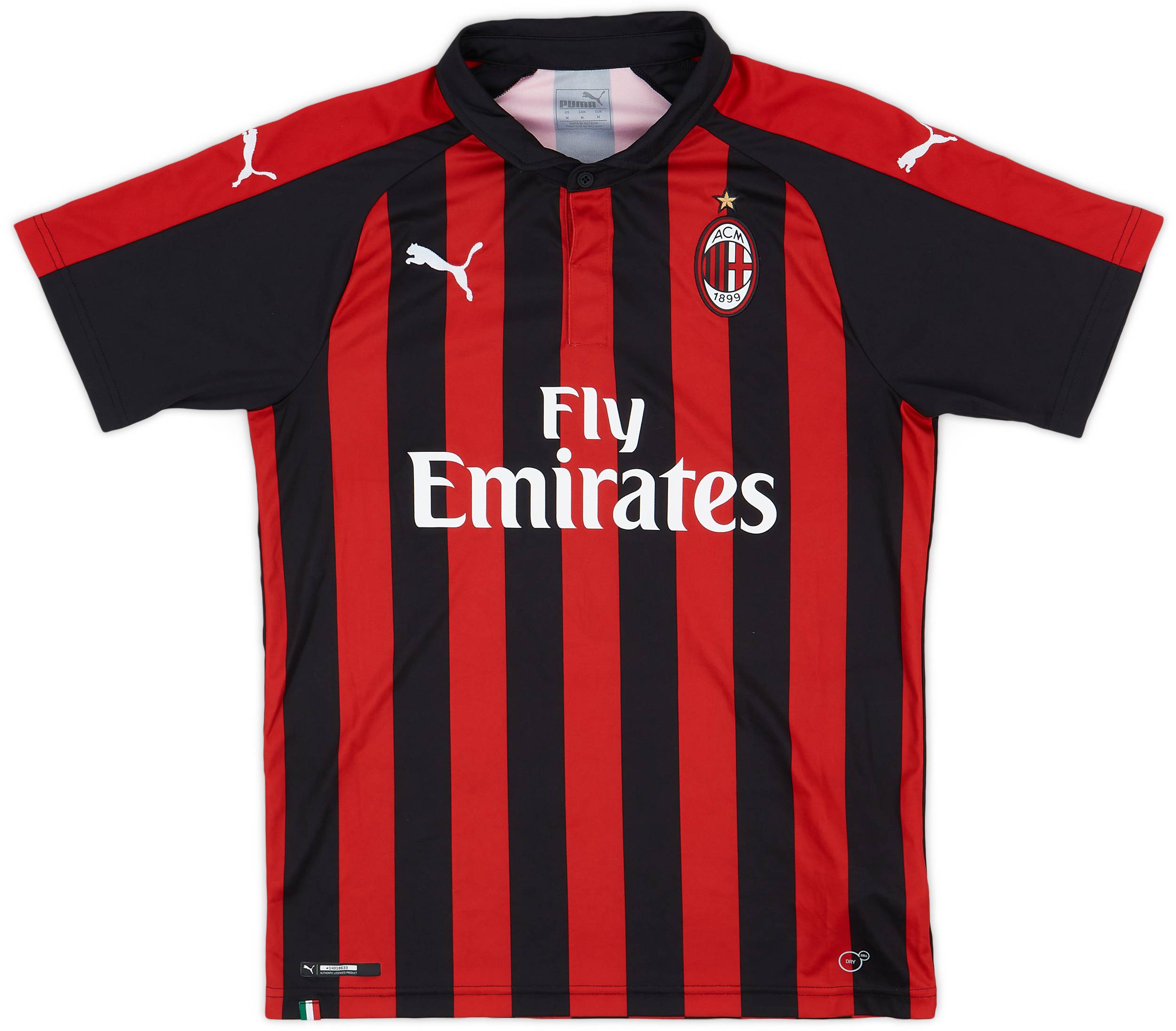 2018 19 AC Milan Home Shirt 9 10 M